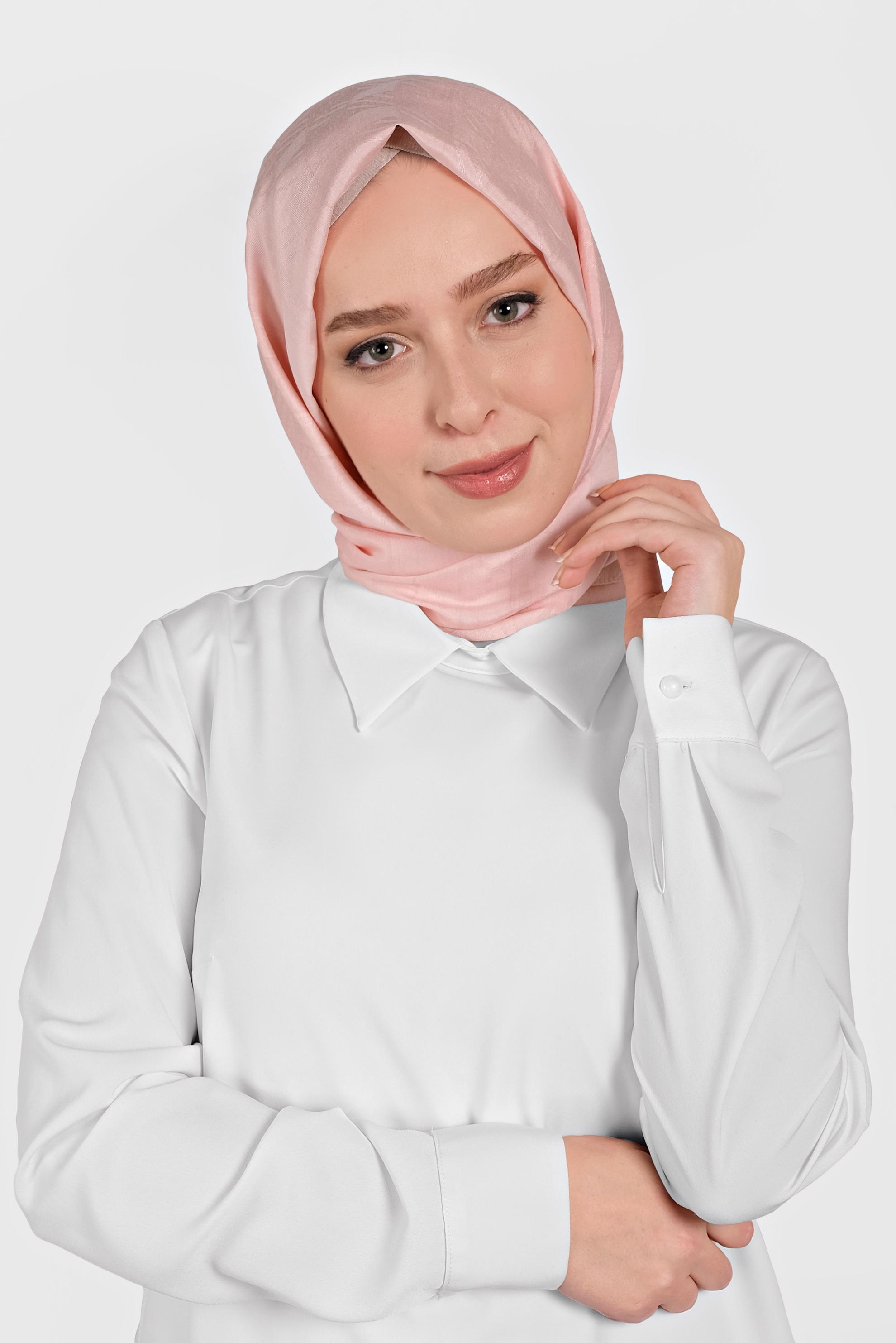 Tesettür giyim PUDRA 8015 ALVİNA KÜP DESEN ŞAL