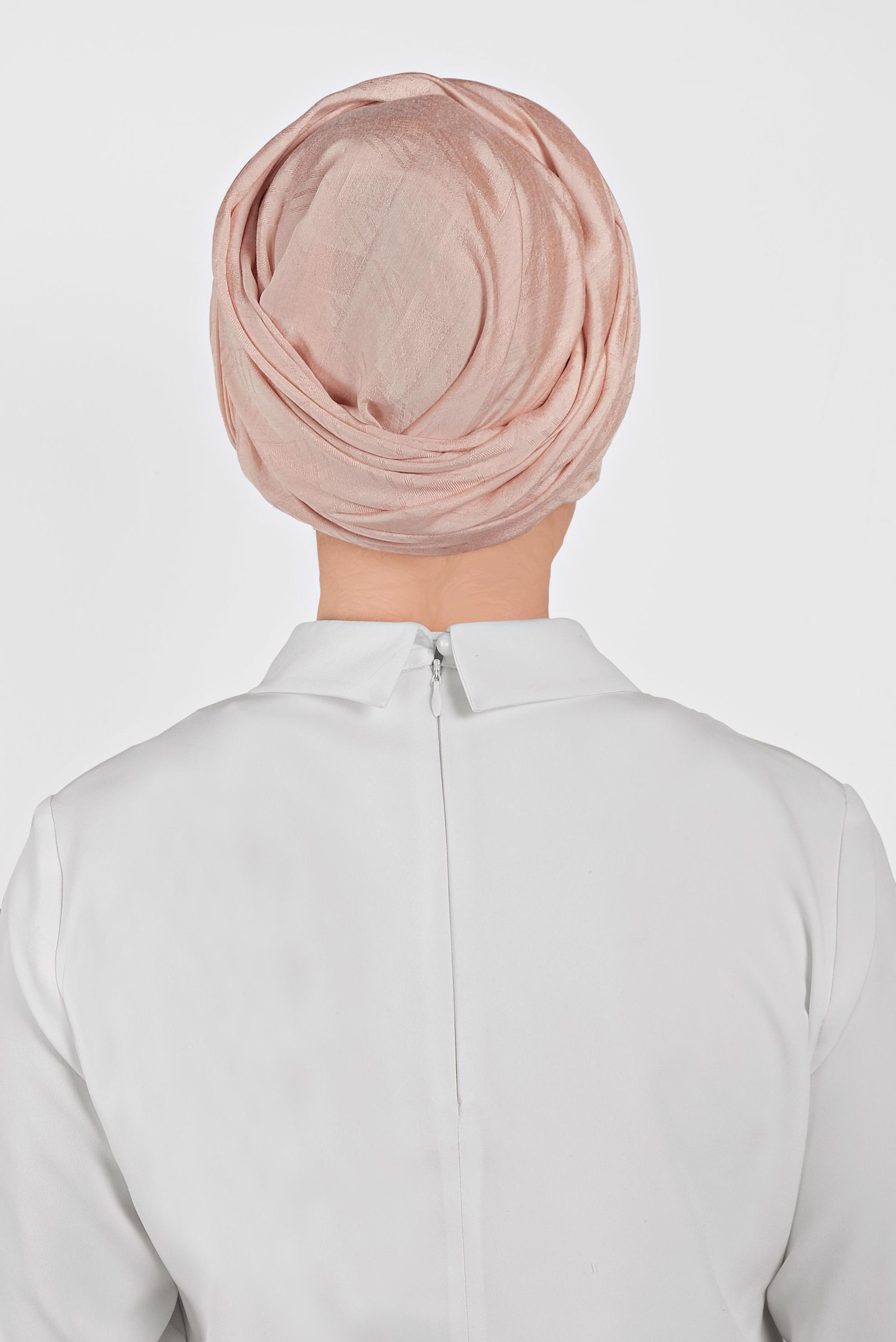 Tesettür giyim PEMBE 8015 ALVİNA KÜP DESEN ŞAL