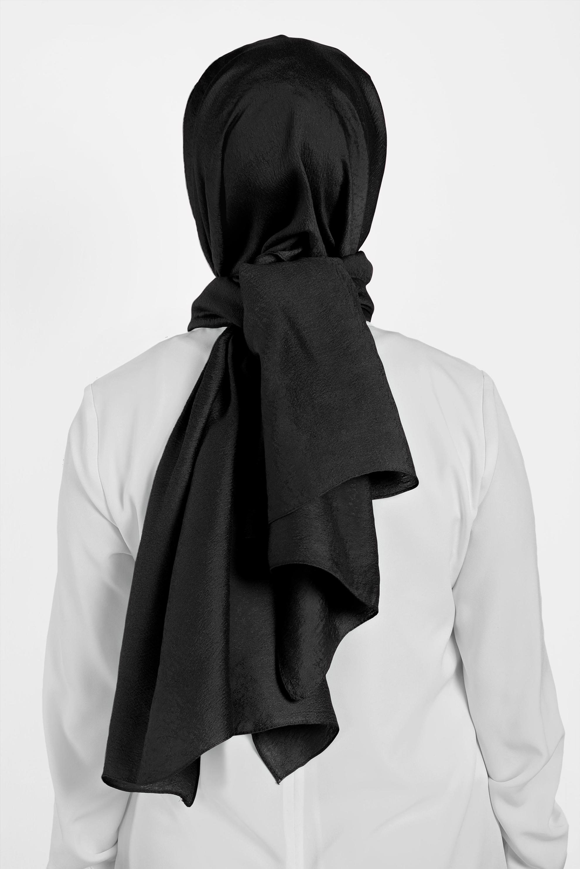 Hijab clothing BLACK 8016 ALVİNA KUMLU ŞAL