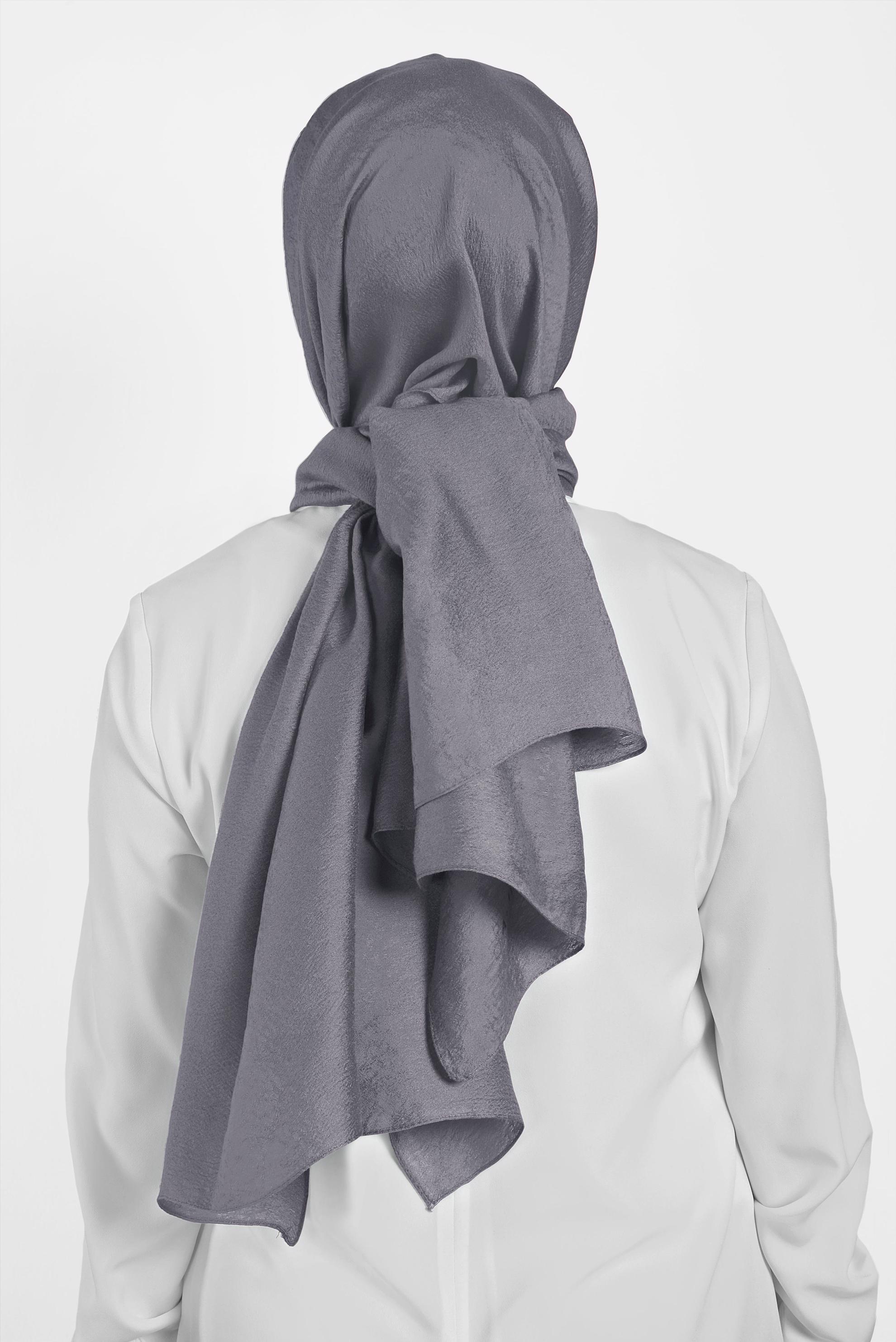 Tesettür giyim GRİ 8016 ALVİNA KUMLU ŞAL