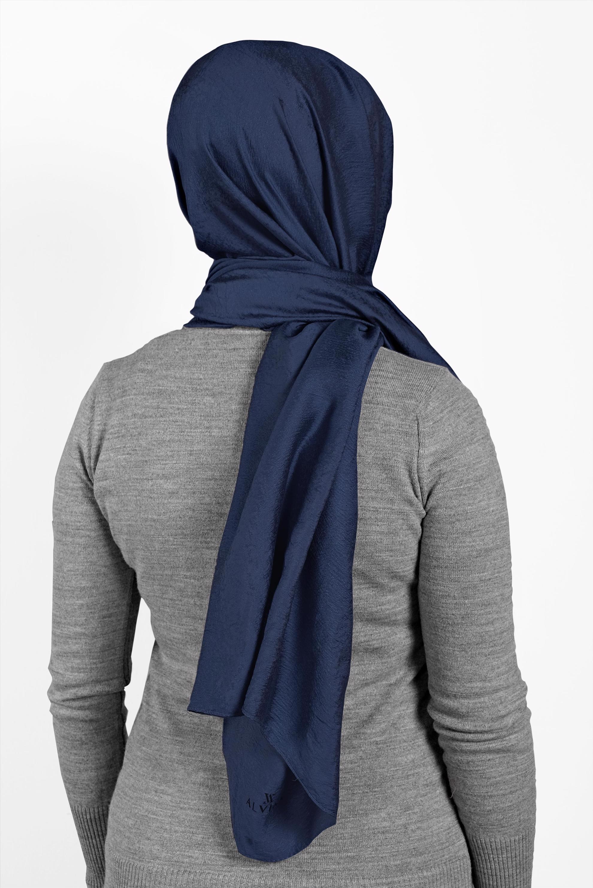 Tesettür giyim LACİVERT 8016 ALVİNA KUMLU ŞAL