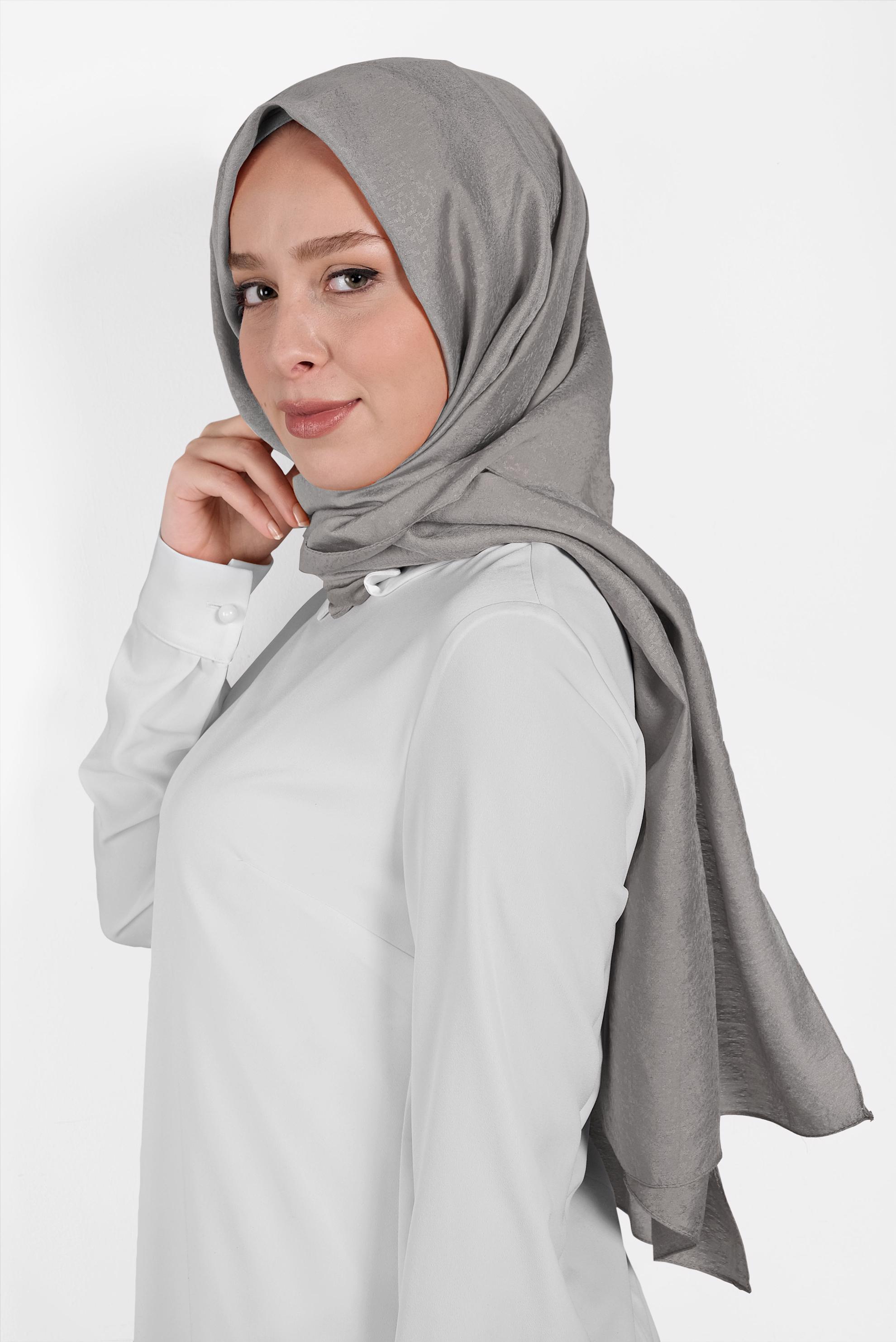 Tesettür giyim VİZON 8016 ALVİNA KUMLU ŞAL