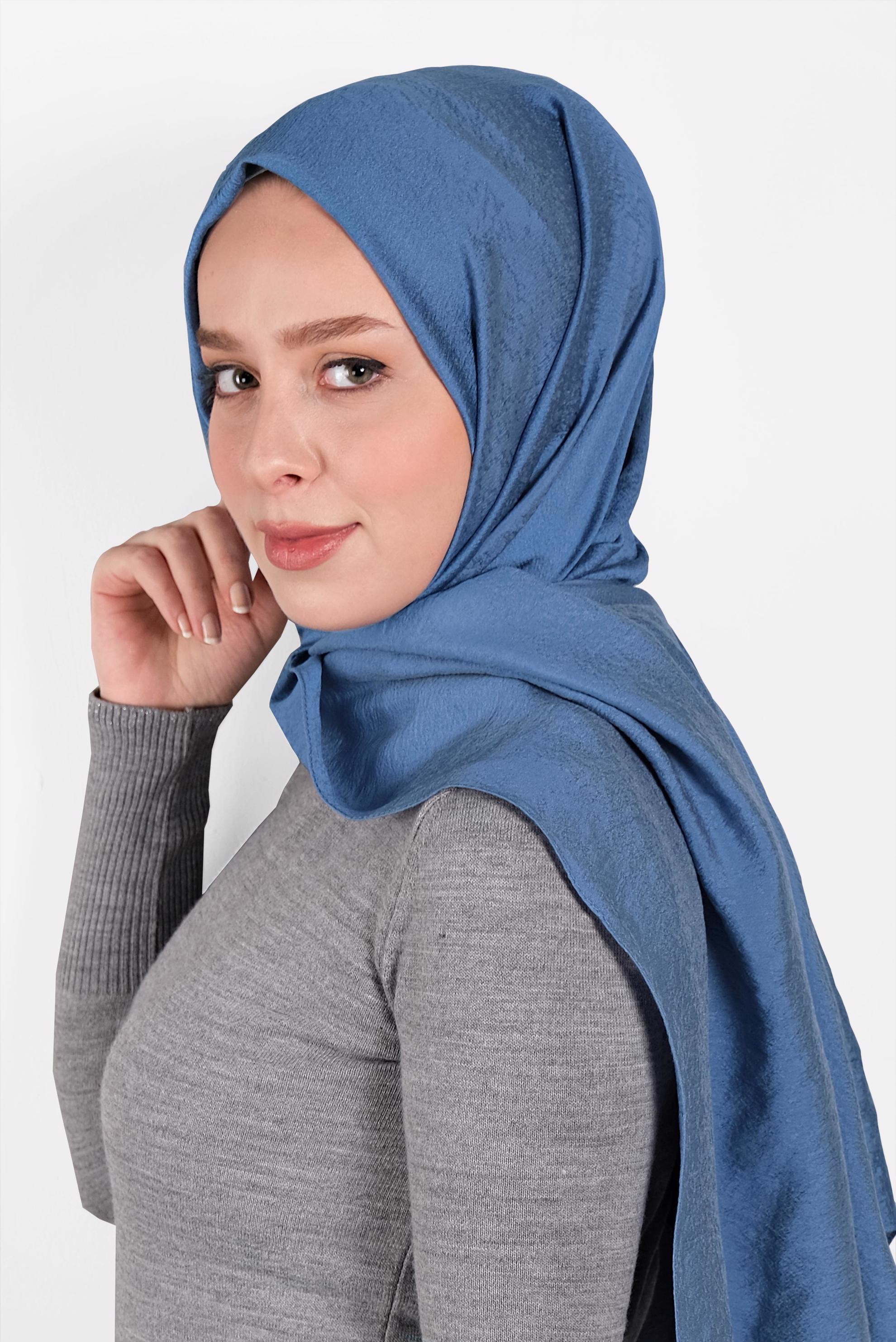 Hijab clothing NAVY BLUE 8016 ALVİNA KUMLU ŞAL