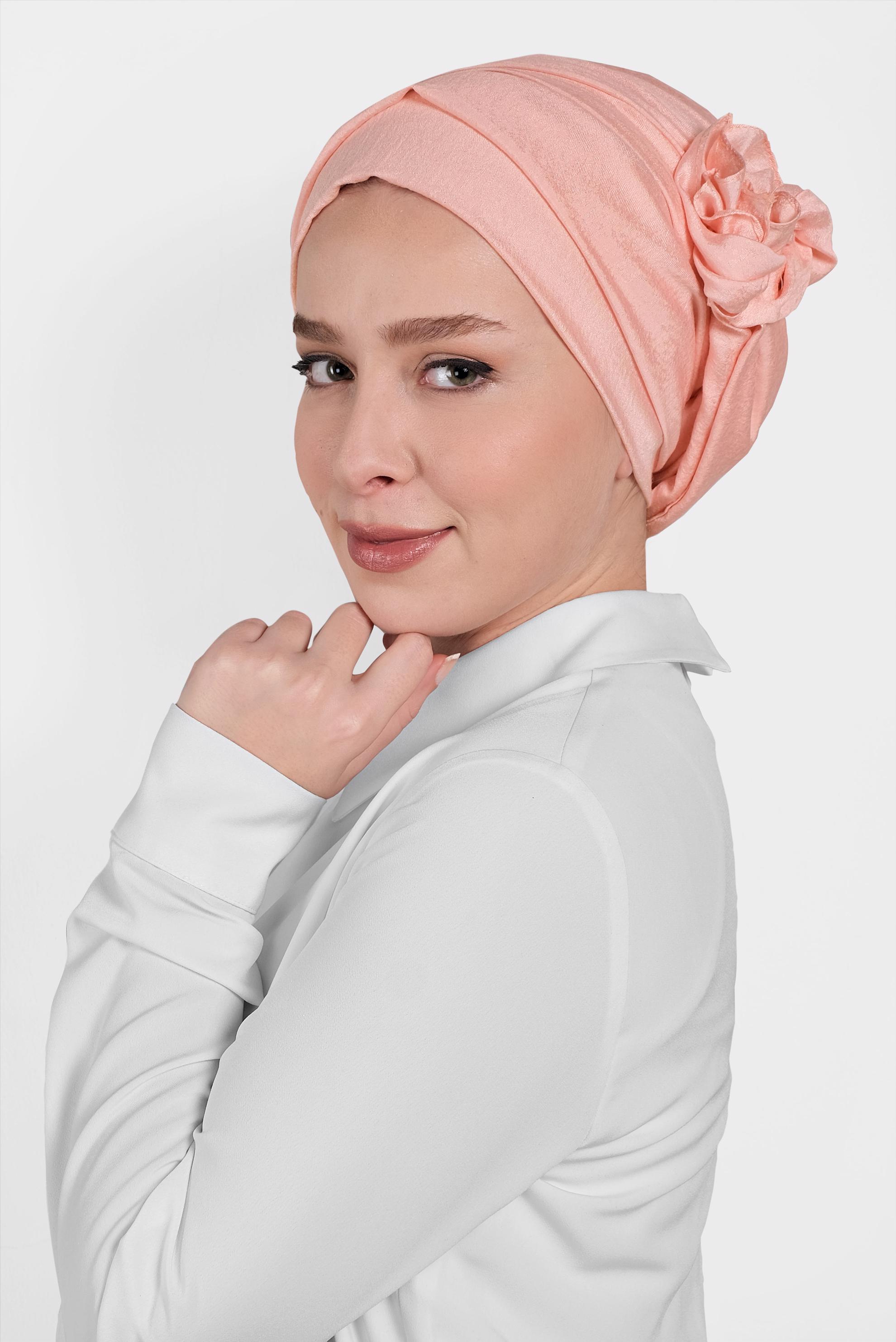 Tesettür giyim PEMBE 8016 ALVİNA KUMLU ŞAL