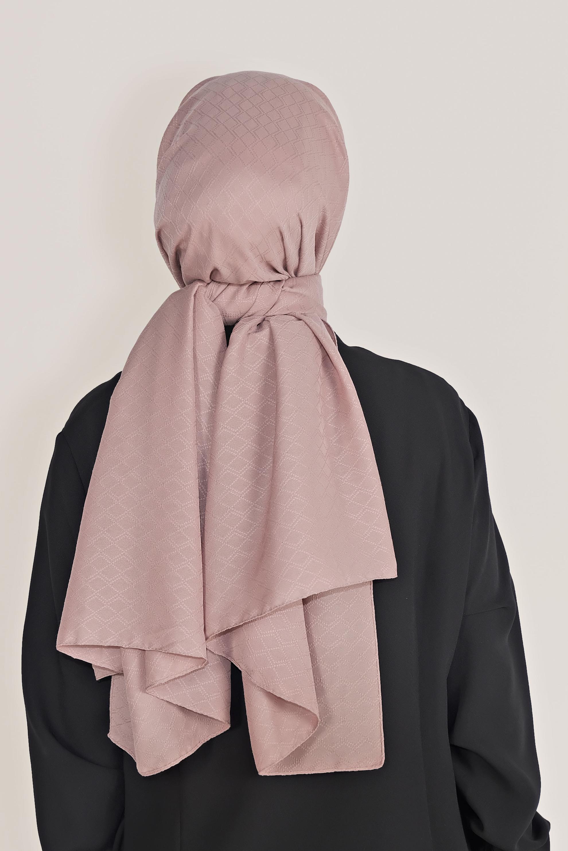 Tesettür giyim VİZON ALVİNA ŞAL 8018