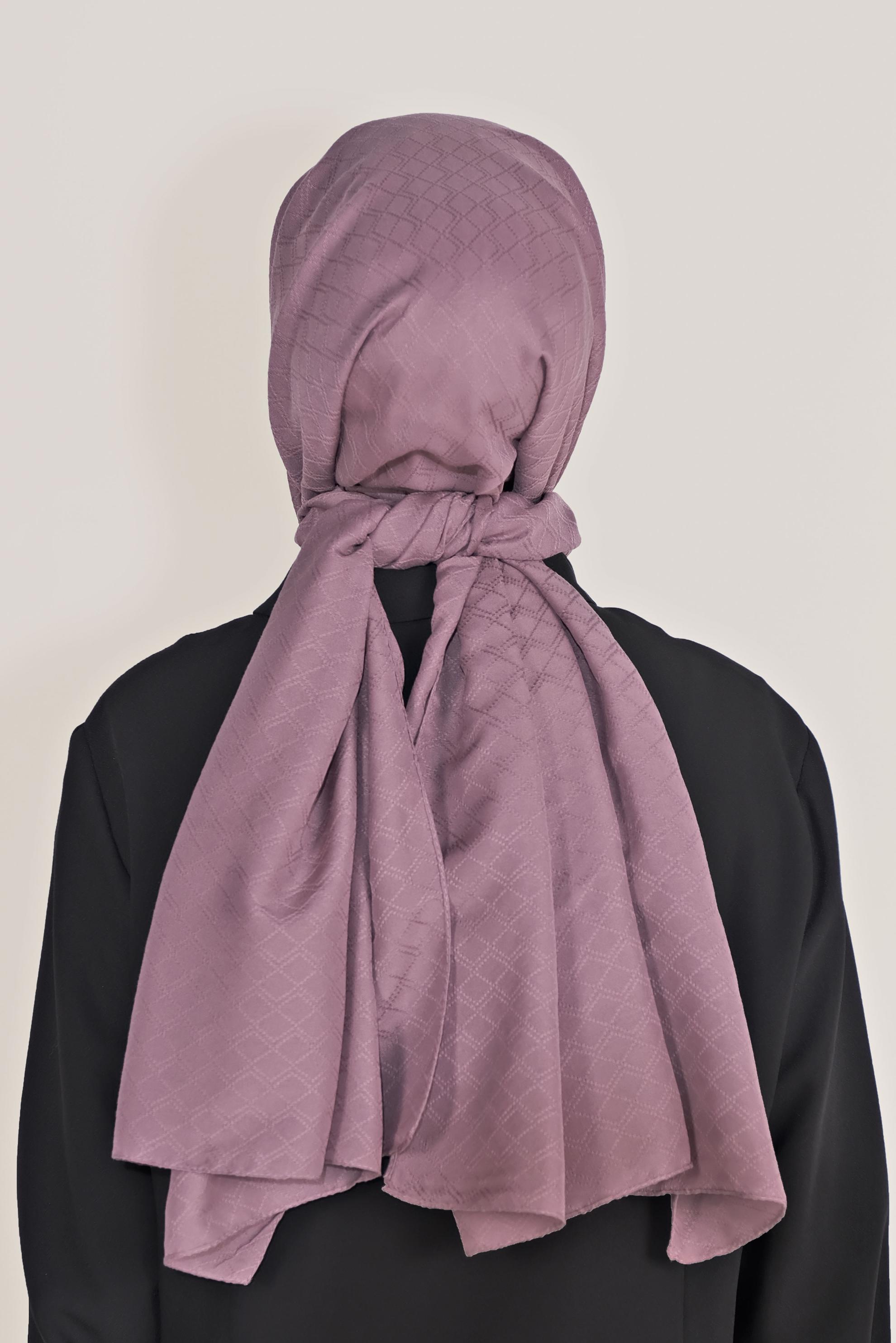 Tesettür giyim PEMBE ALVİNA ŞAL 8018