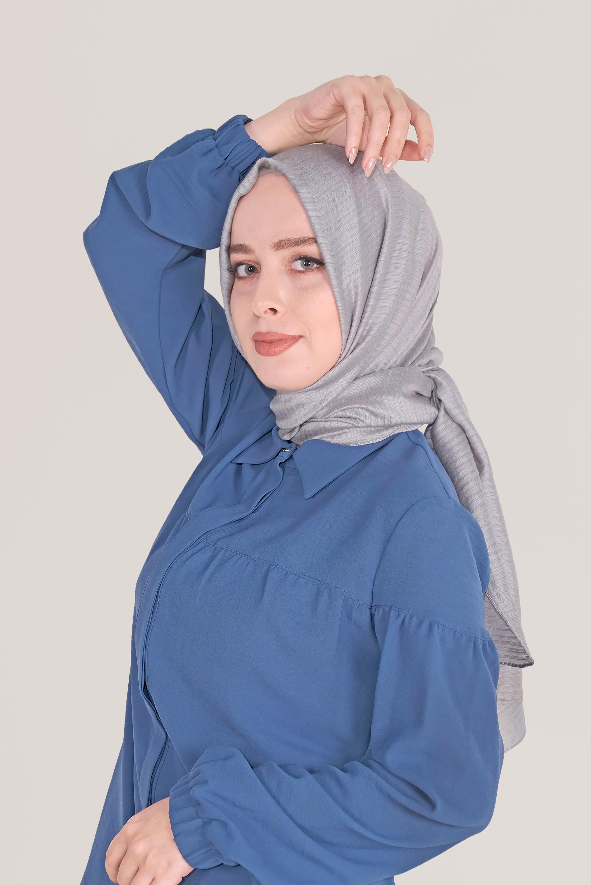 Tesettür giyim GÜMÜŞ 8039 ALVİNA OSMANLI ŞAL