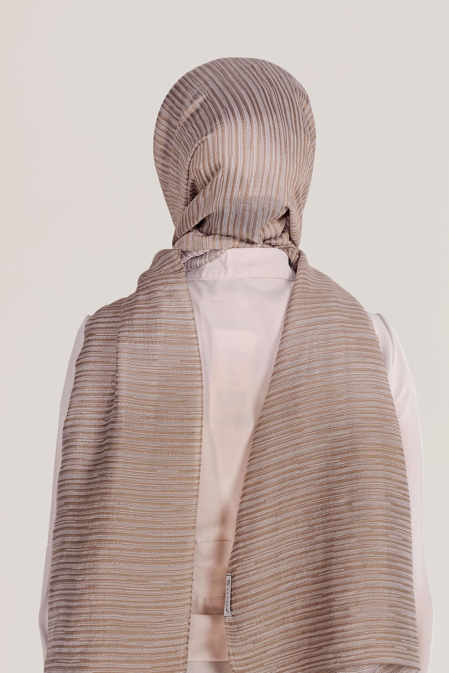 Tesettür giyim VİZON 8039 ALVİNA OSMANLI ŞAL