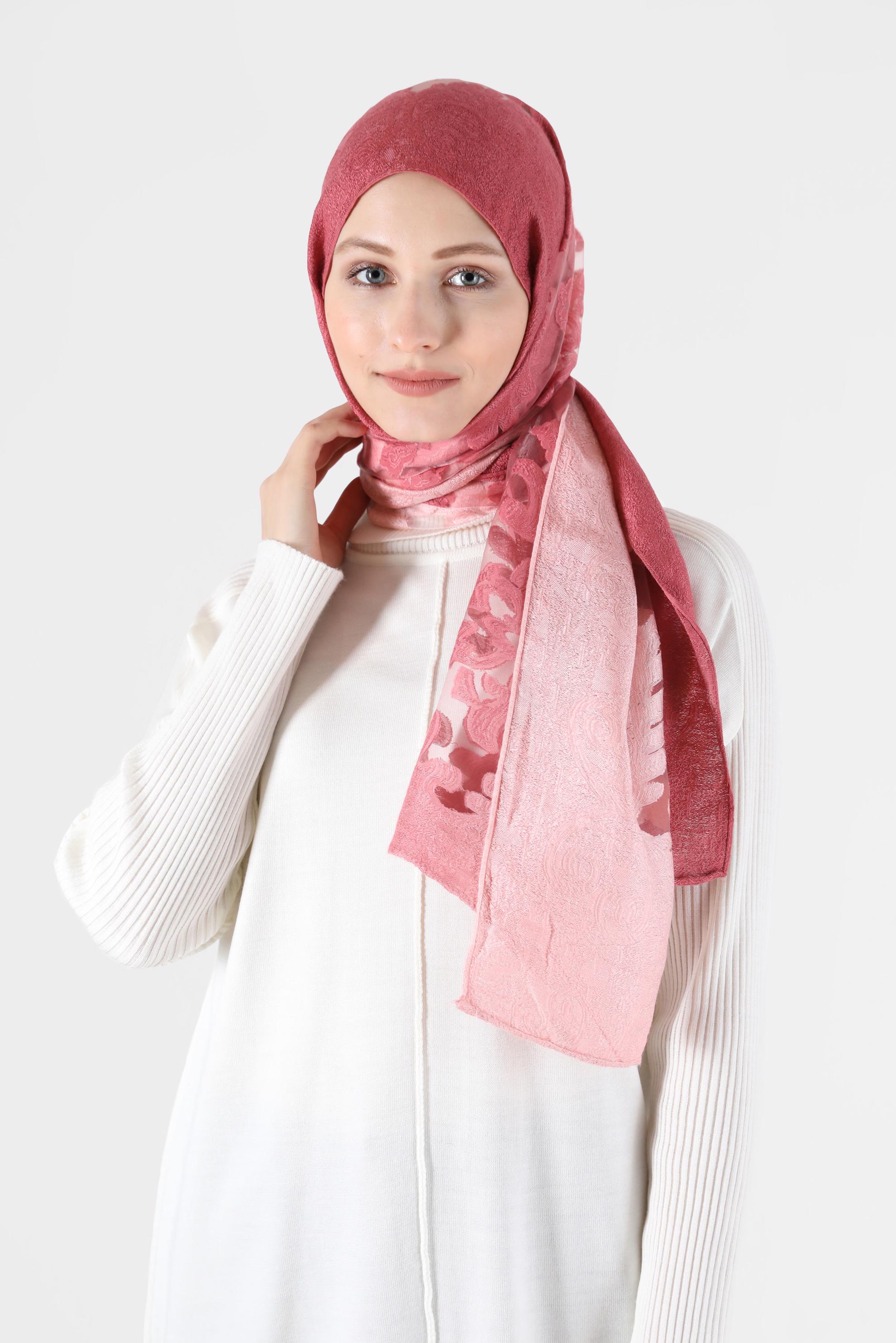 Tesettür giyim NARÇİÇEĞİ ALVİNA DESENLİ ŞAL 8042 