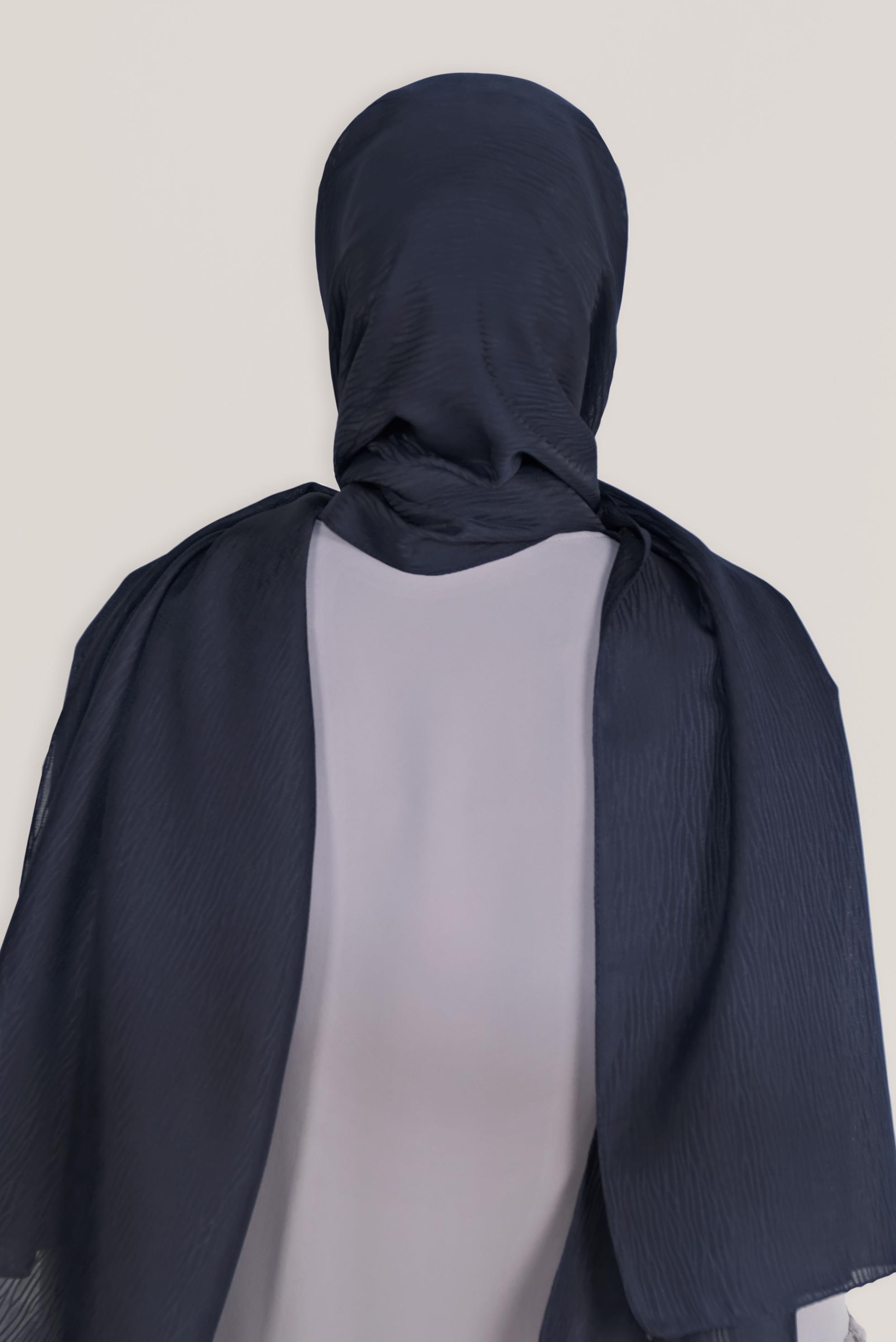 Tesettür giyim LACİVERT 8043 ALVİNA HARE DESEN ŞAL