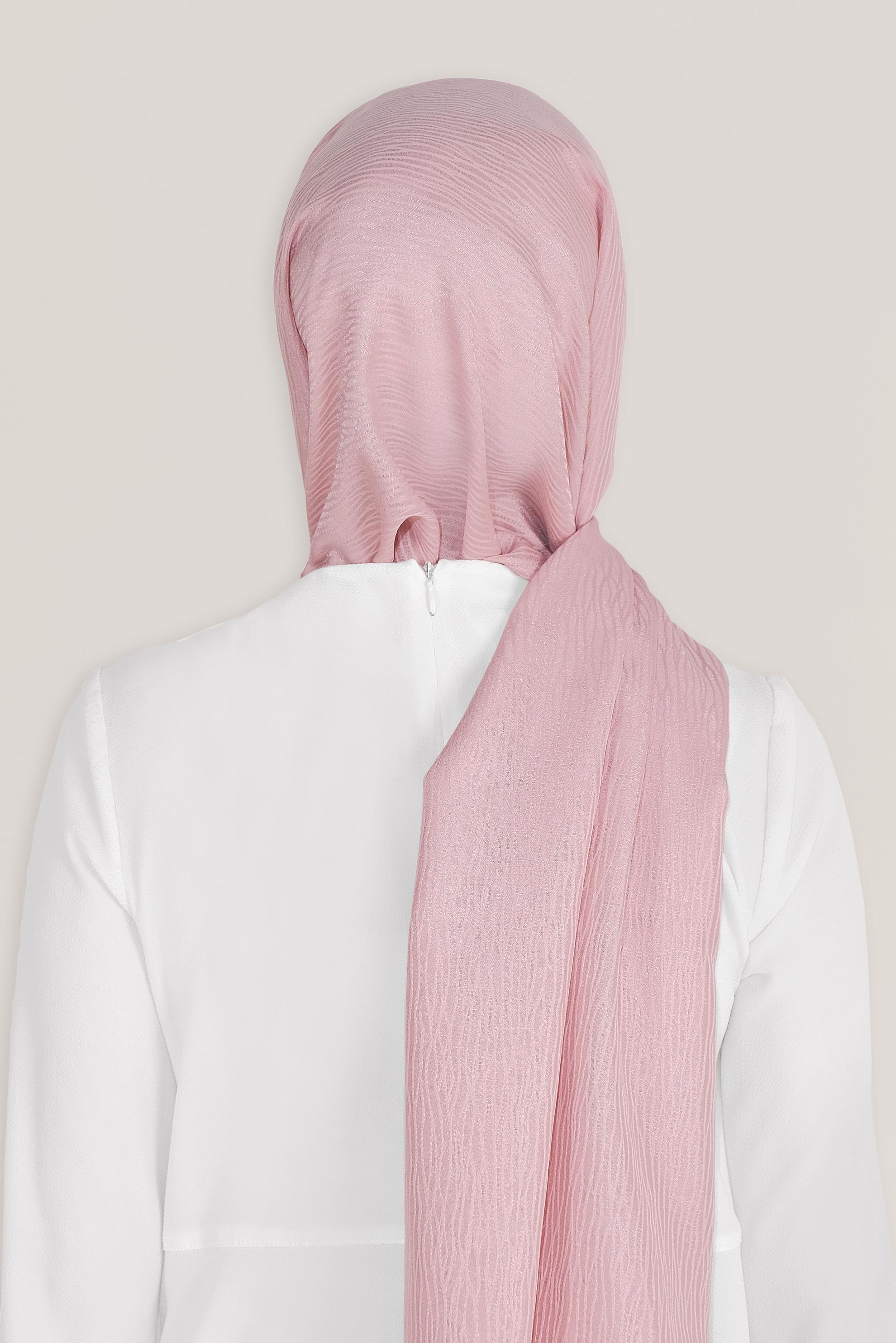 Tesettür giyim PUDRA 8043 ALVİNA HARE DESEN ŞAL