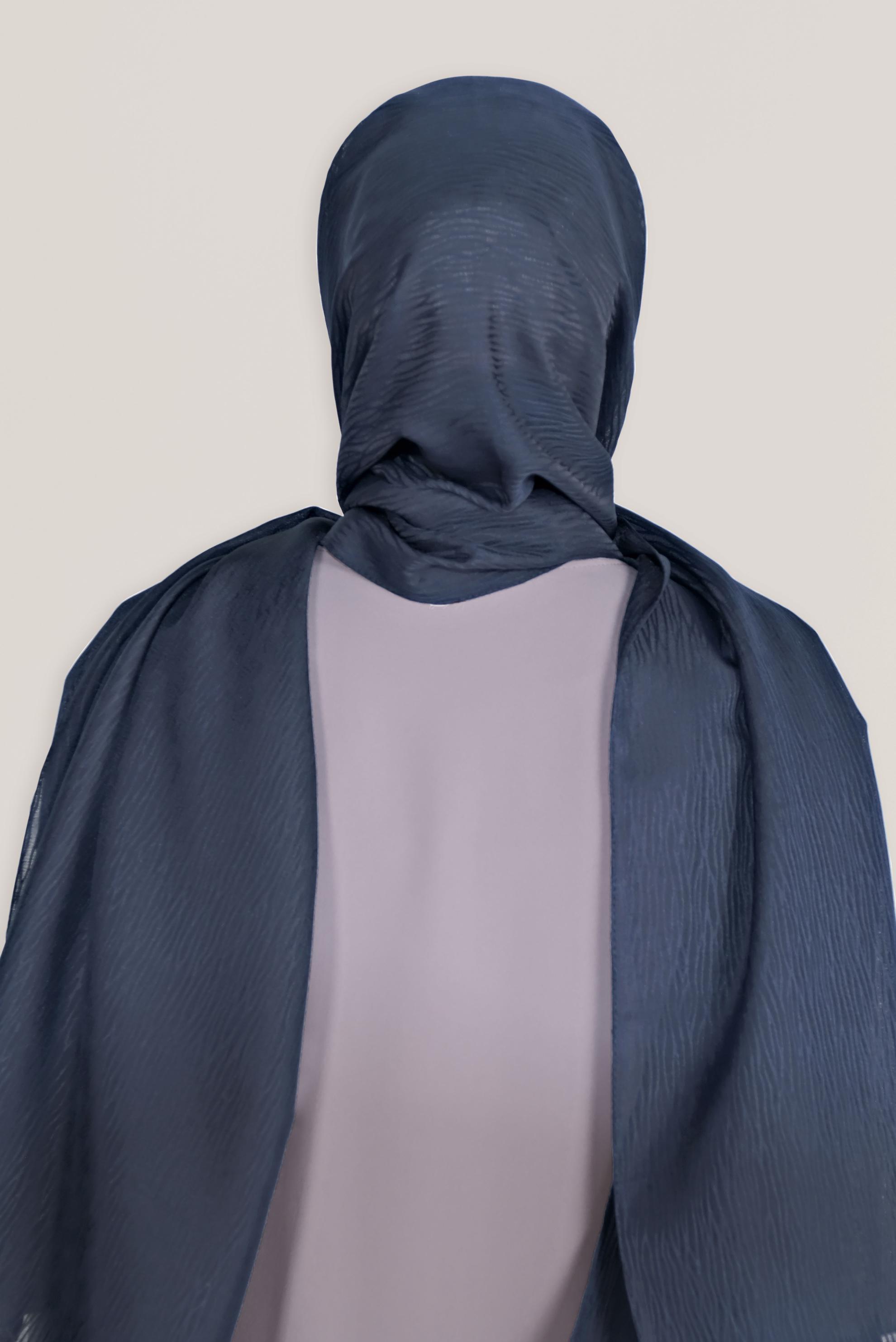 Tesettür giyim LACİVERT 8043 ALVİNA HARE DESEN ŞAL