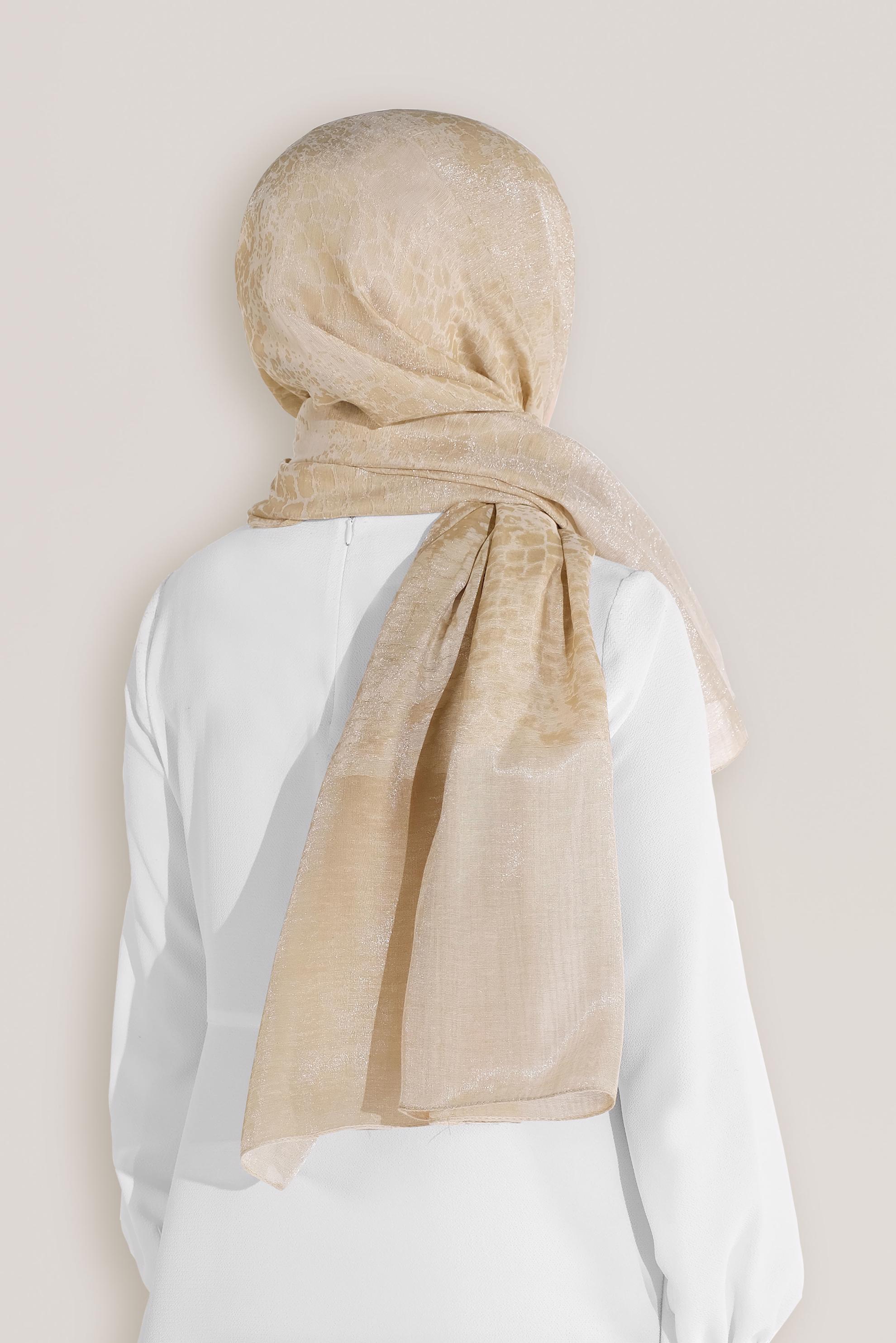 Tesettür giyim ALTIN 8045 ALVİNA ROSS ŞAL