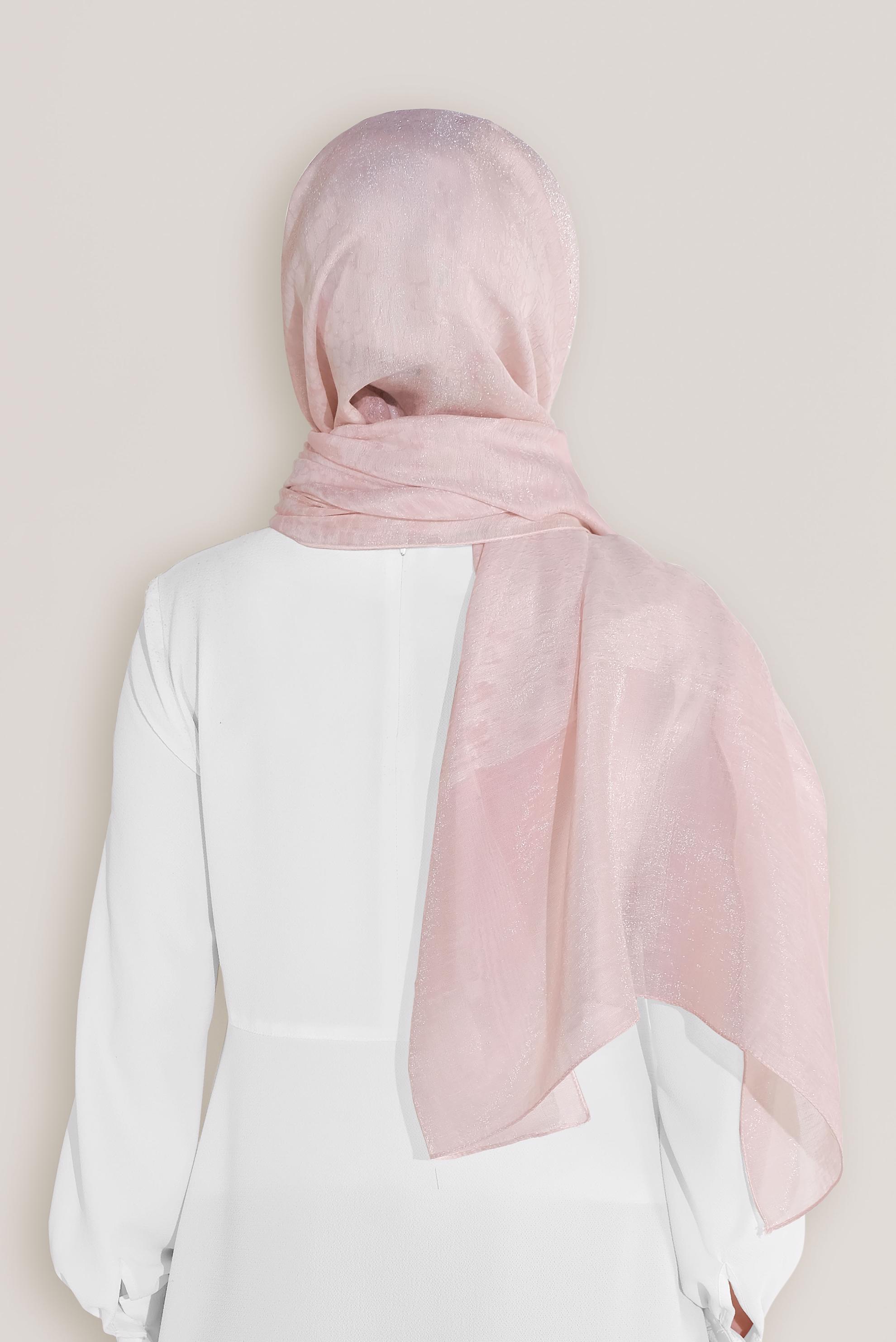 Tesettür giyim PUDRA 8045 ALVİNA ROSS ŞAL