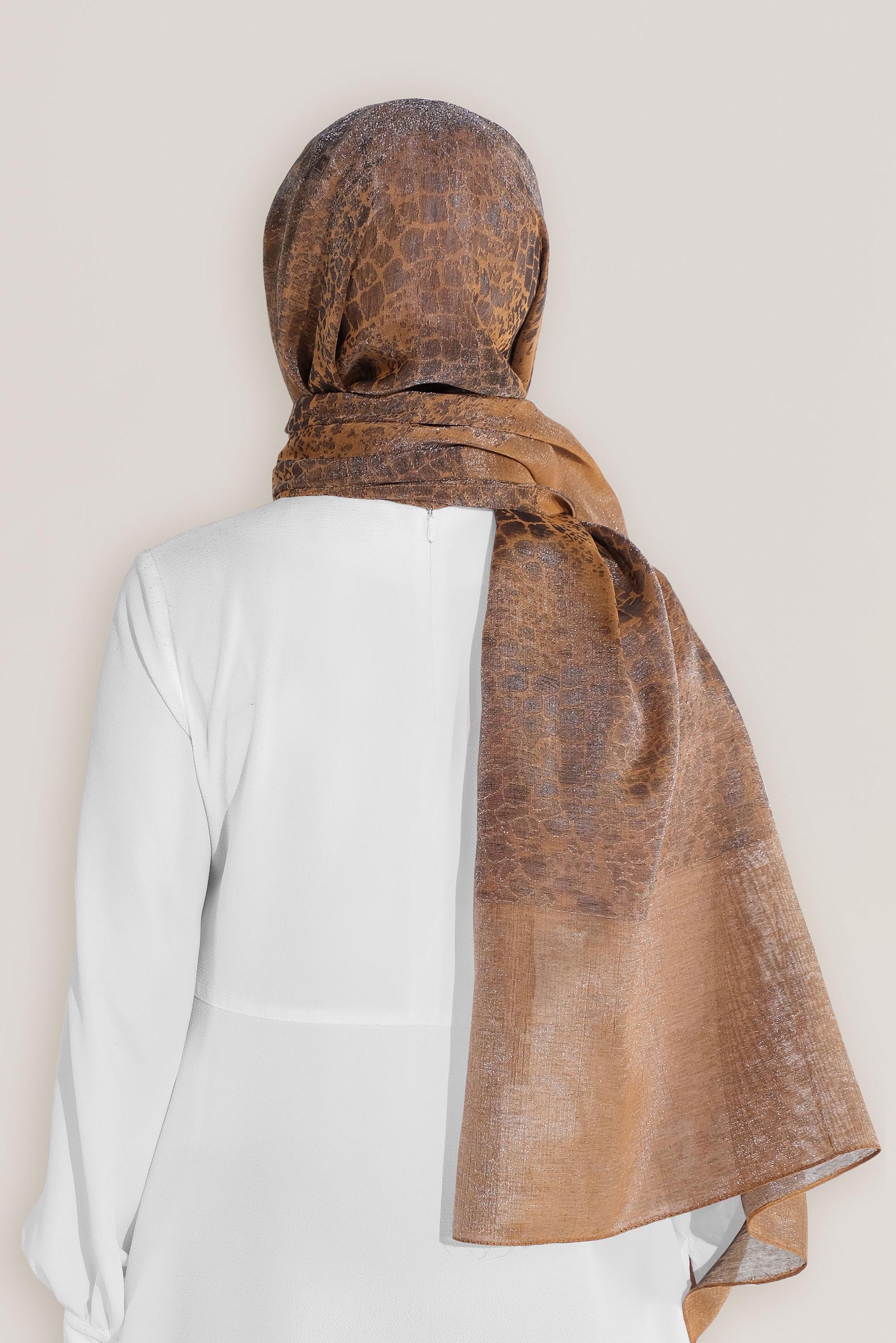 Tesettür giyim TABA 8045 ALVİNA ROSS ŞAL