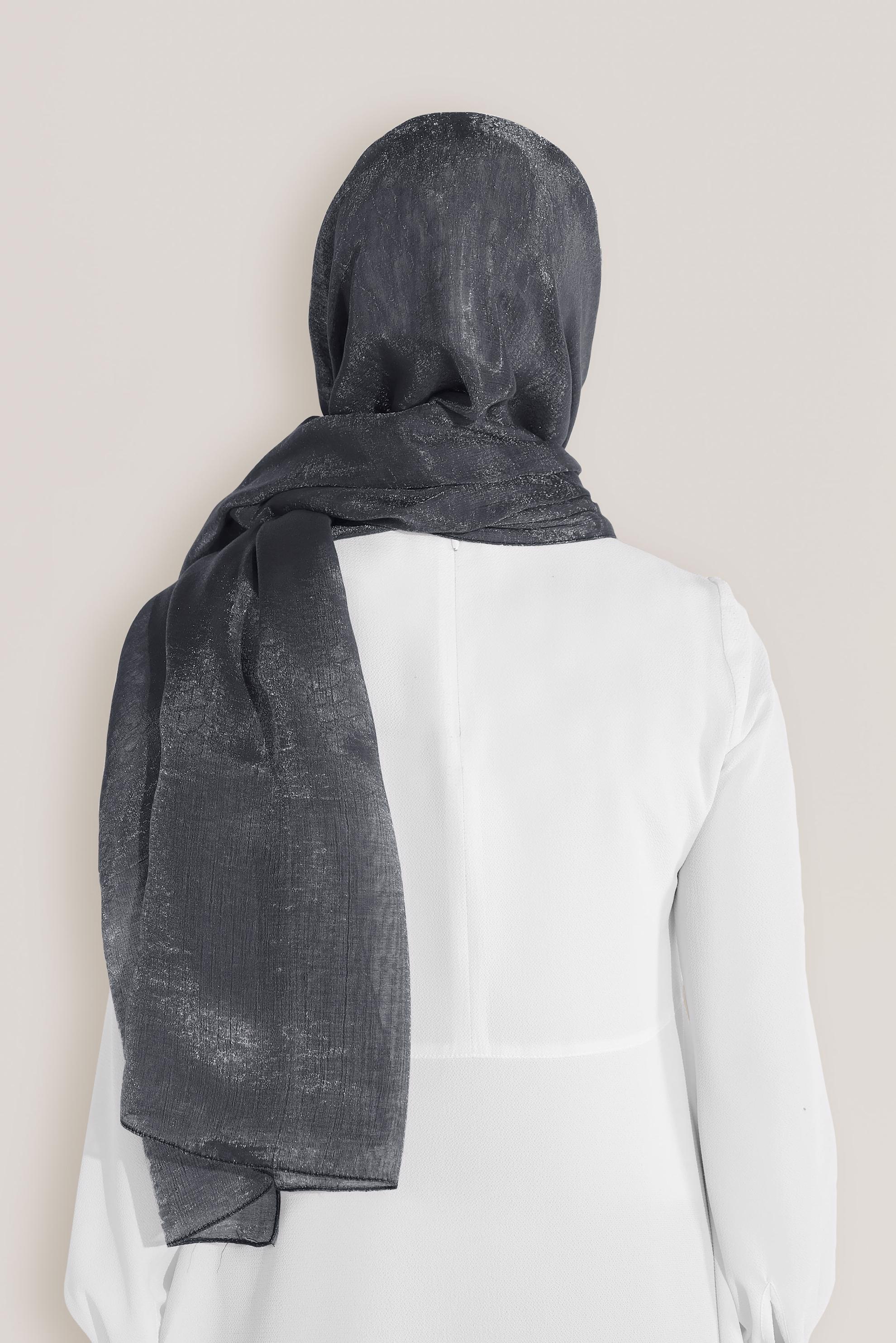 Tesettür giyim GRİ 8045 ALVİNA ROSS ŞAL