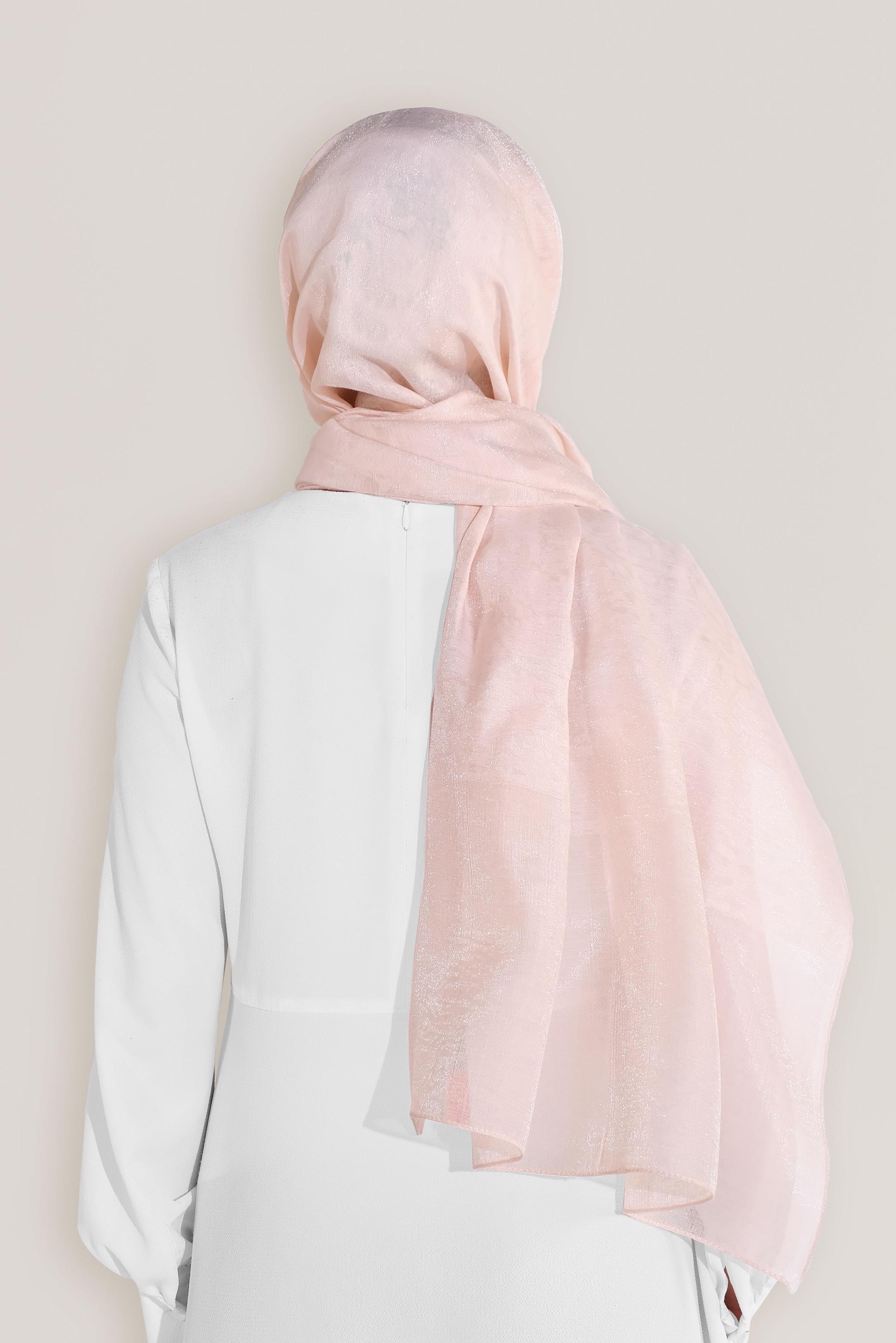 Tesettür giyim PUDRA 8045 ALVİNA ROSS ŞAL