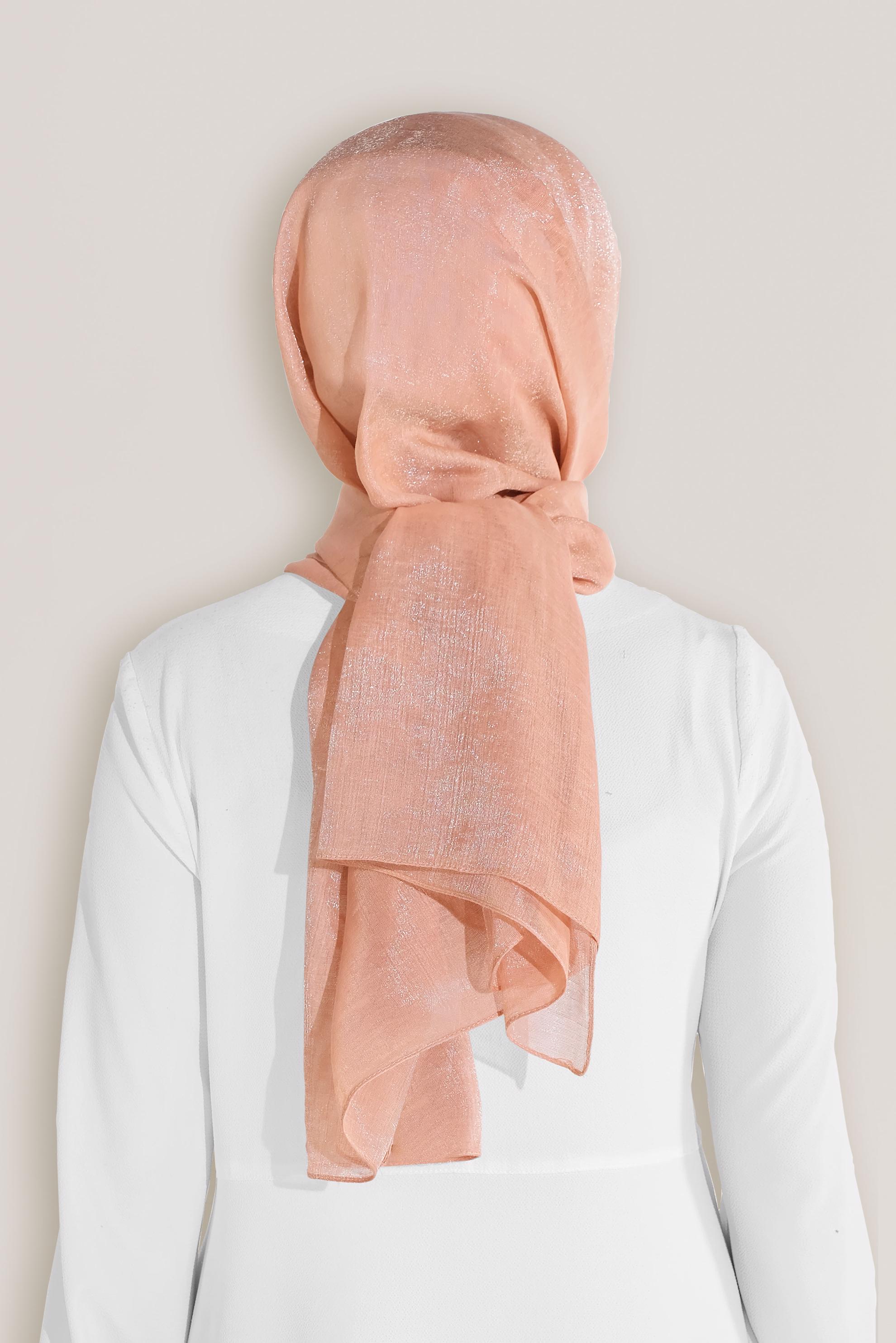 Tesettür giyim PEMBE 8045 ALVİNA ROSS ŞAL