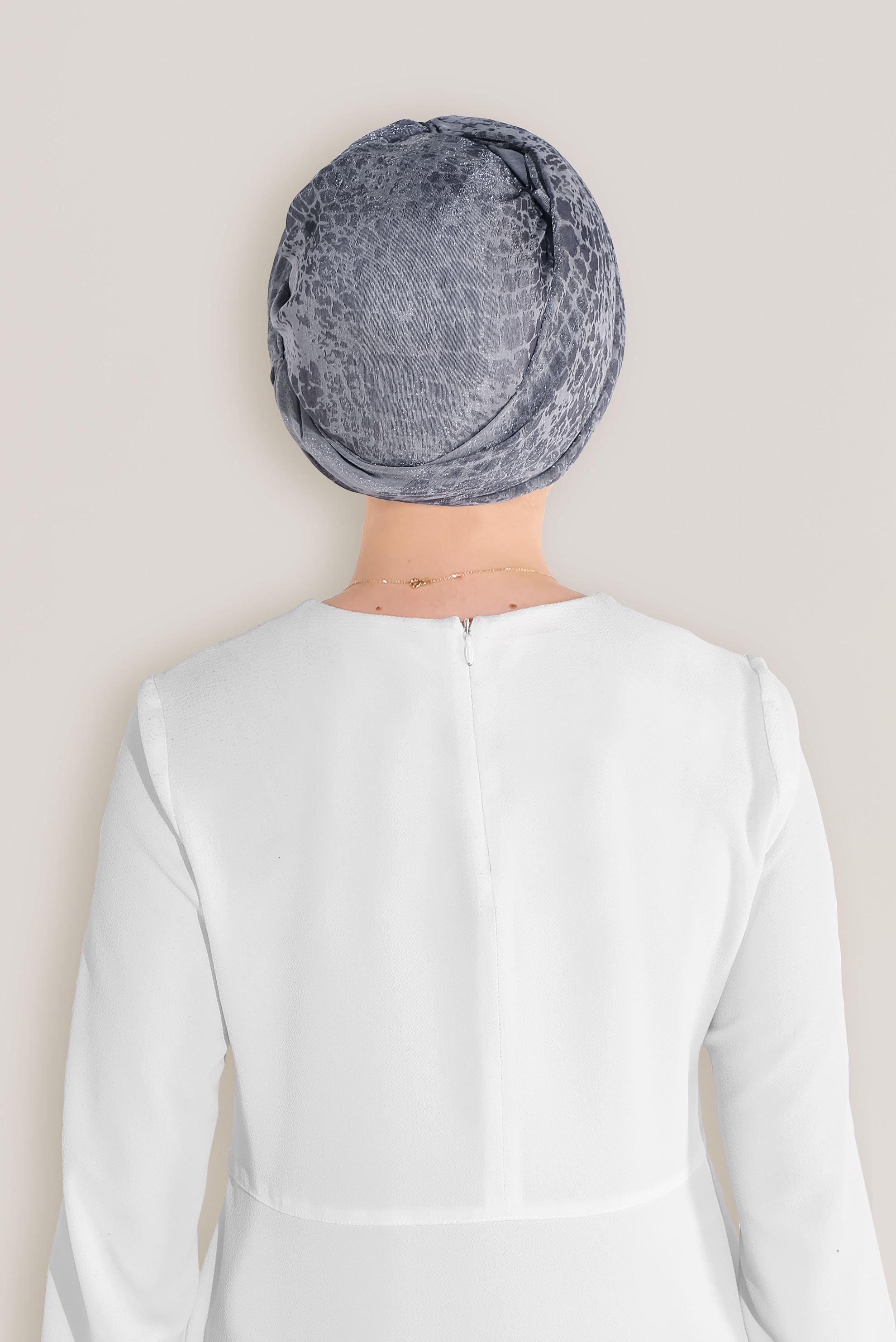 Tesettür giyim LACİVERT 8045 ALVİNA ROSS ŞAL