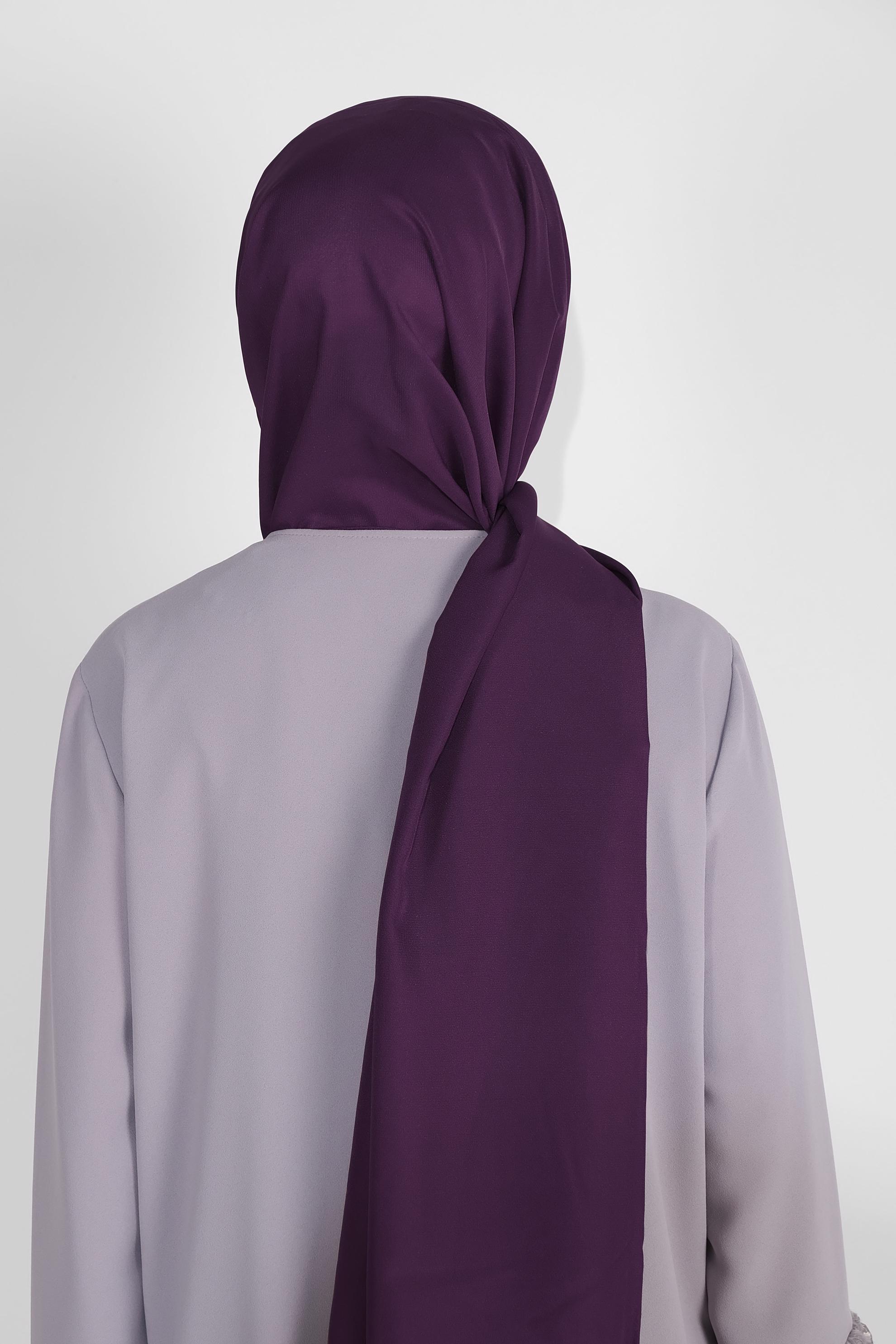 Tesettür giyim MOR ALVİNA ŞİFON ŞAL 8059 