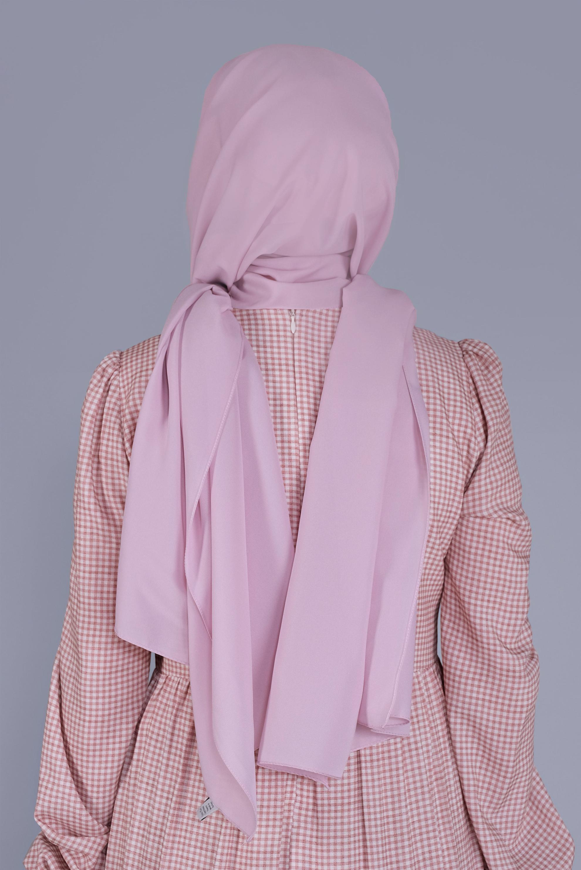 Tesettür giyim MOR ALVİNA ŞİFON ŞAL 8059 