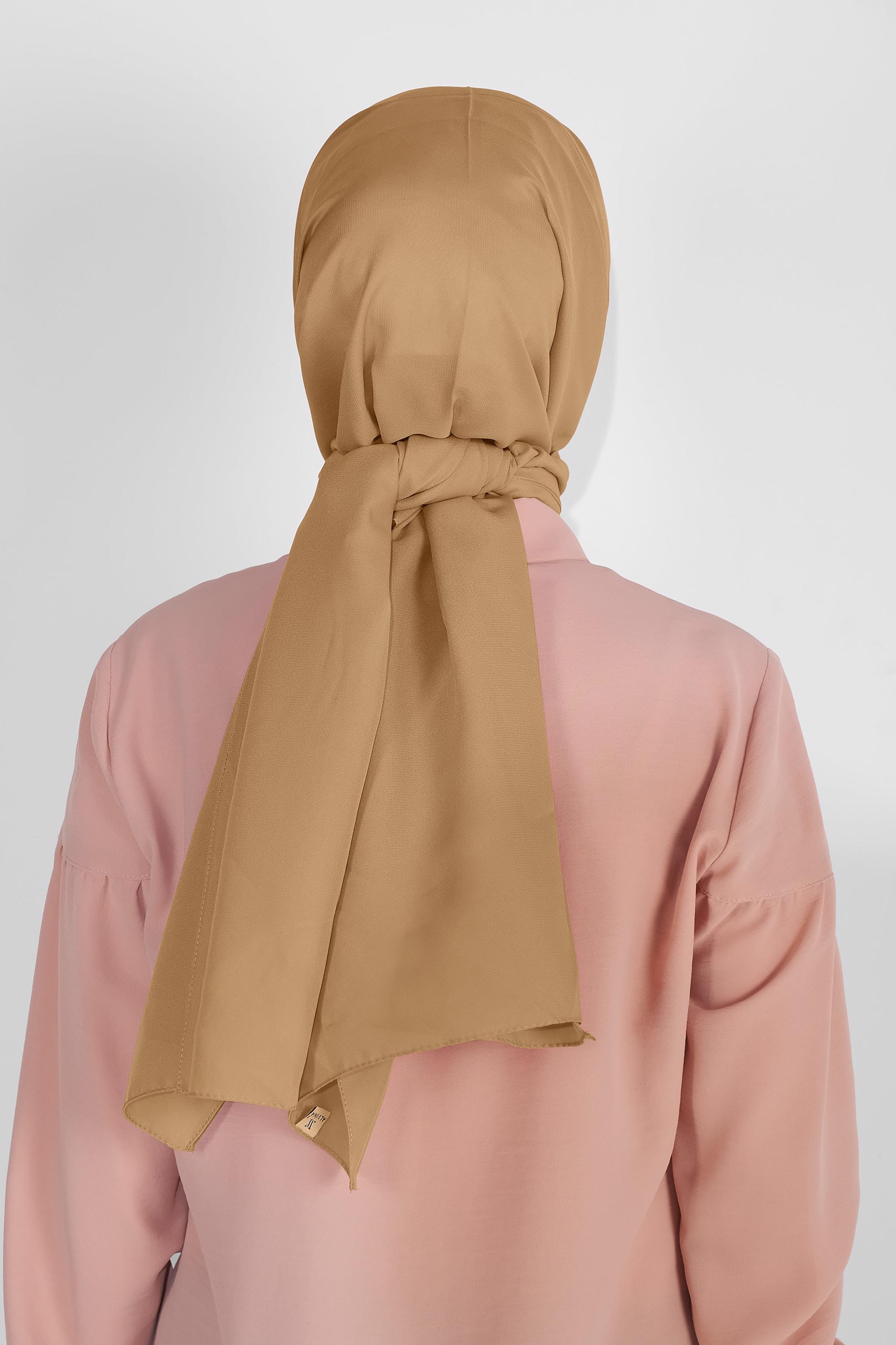 Tesettür giyim ALTIN ALVİNA ŞİFON ŞAL 8059 