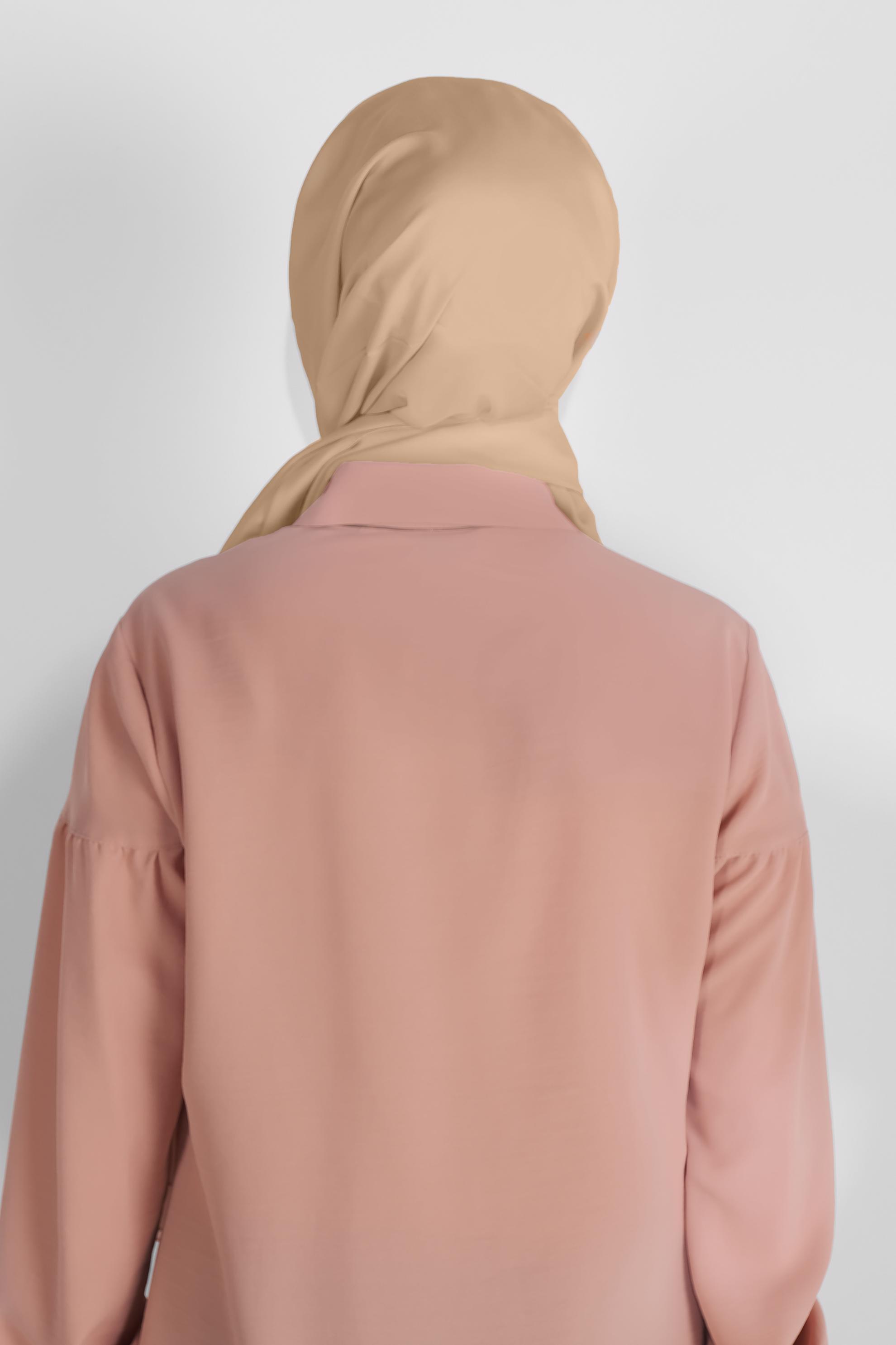 Tesettür giyim VİZON ALVİNA ŞİFON ŞAL 8059 