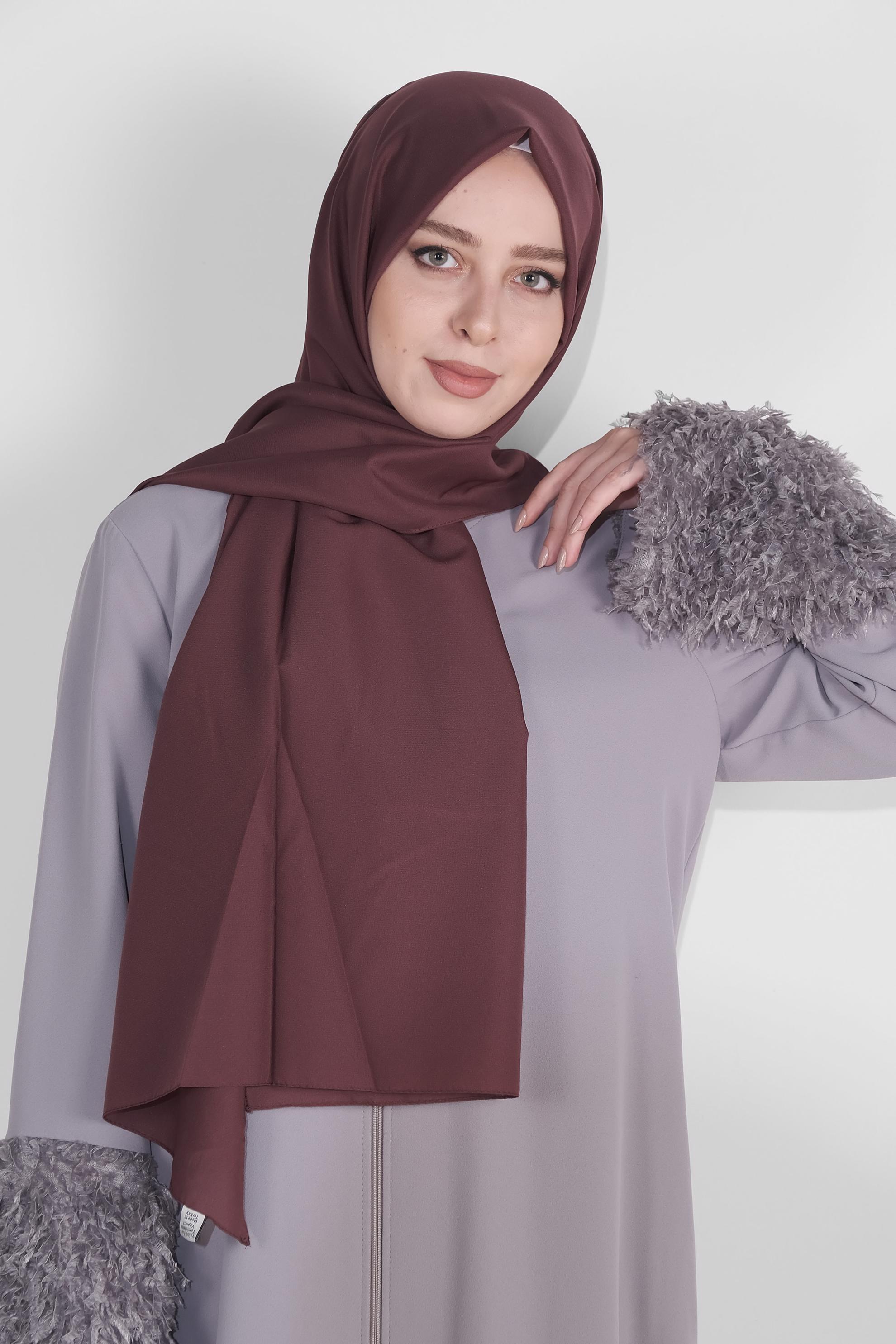 Tesettür giyim RENKSİZ ALVİNA ŞİFON ŞAL 8059 