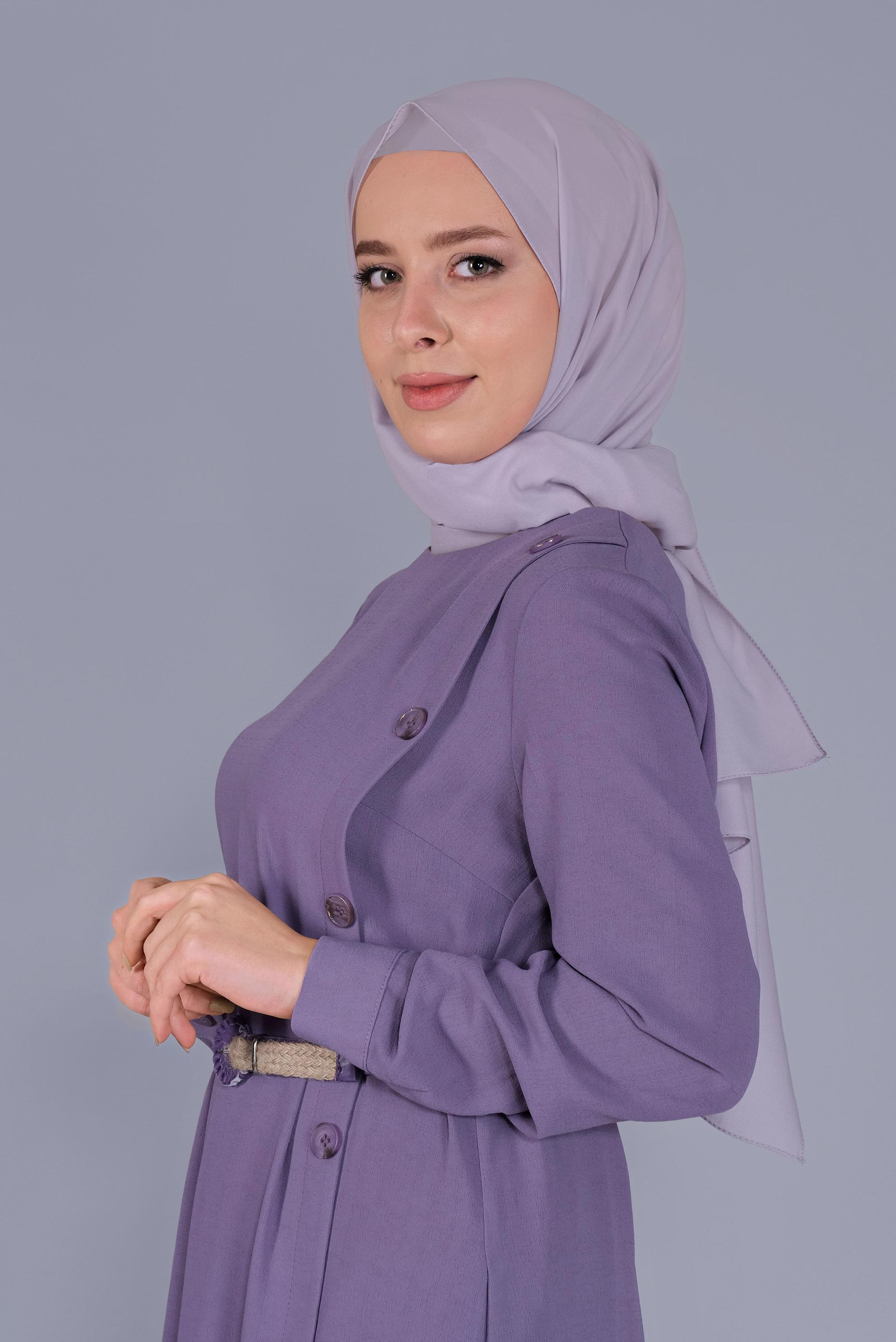 Tesettür giyim RENKSİZ ALVİNA ŞİFON ŞAL 8059 