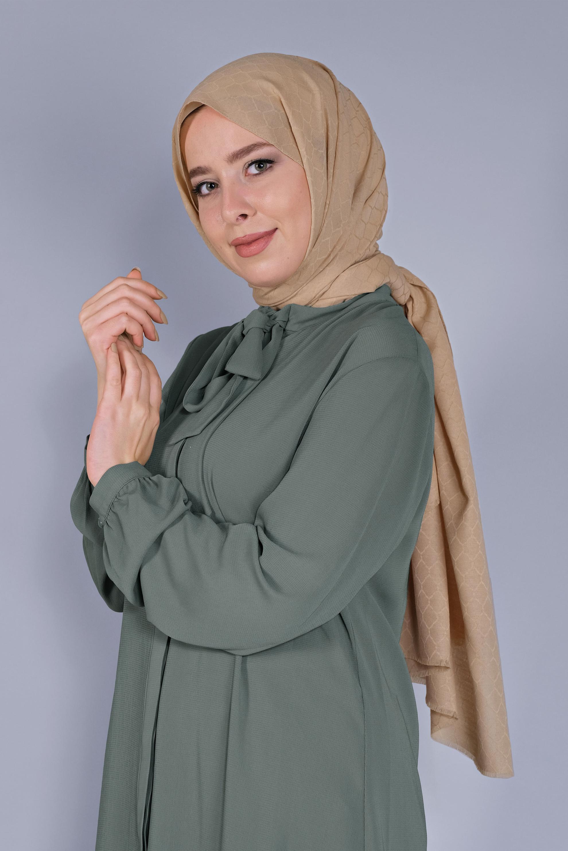 Tesettür giyim ALTIN ALVİNA PAMUK PETEK ŞAL 8061 