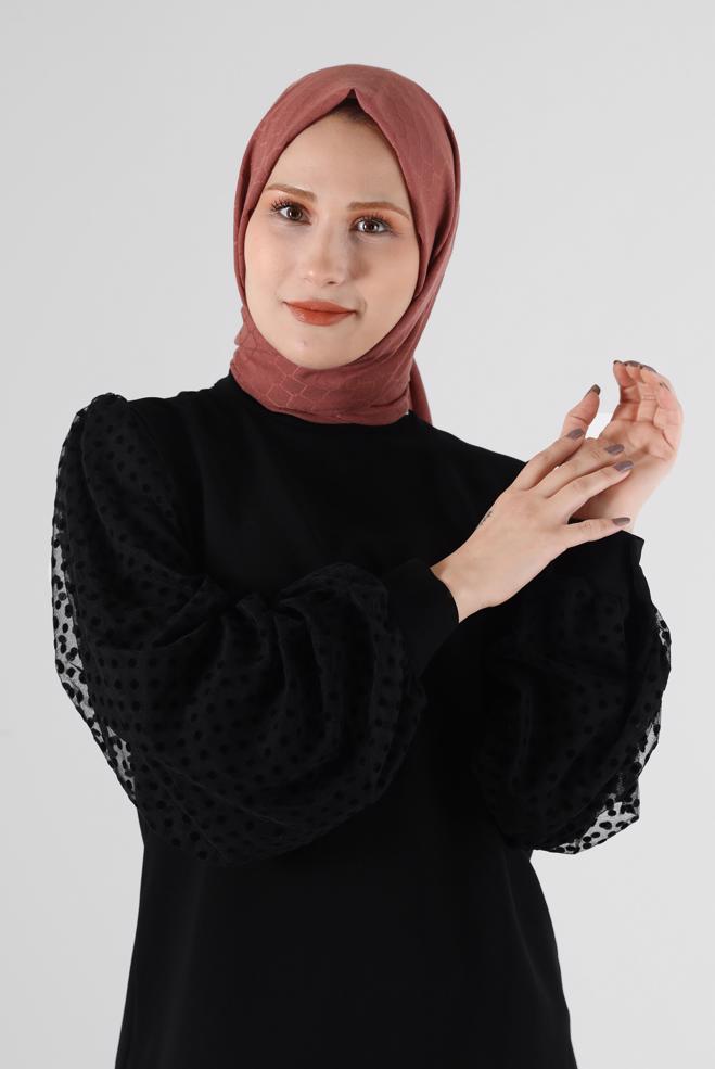 Tesettür giyim  ALVİNA PAMUK PETEK ŞAL 8061  - ALVİNA