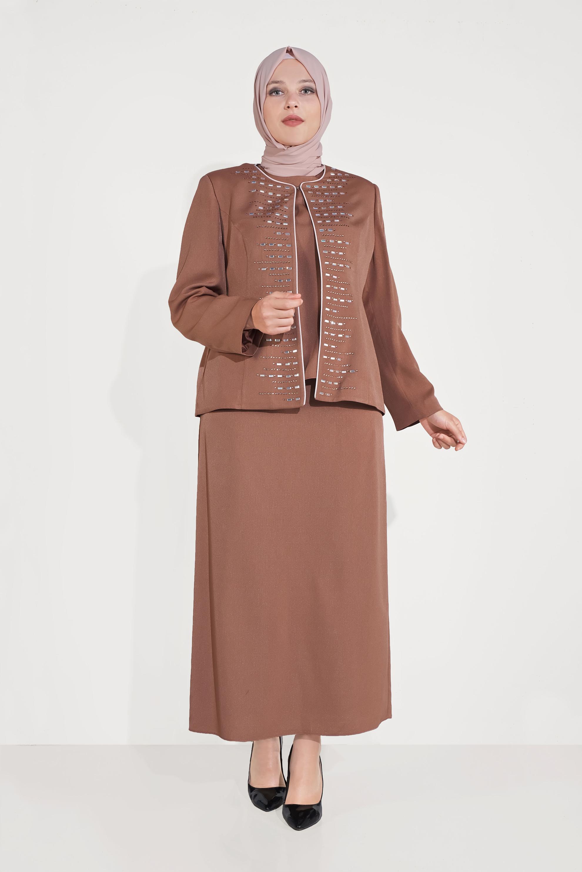 Vêtements hijab TABA TAILLEUR EMBELLIE 30053 