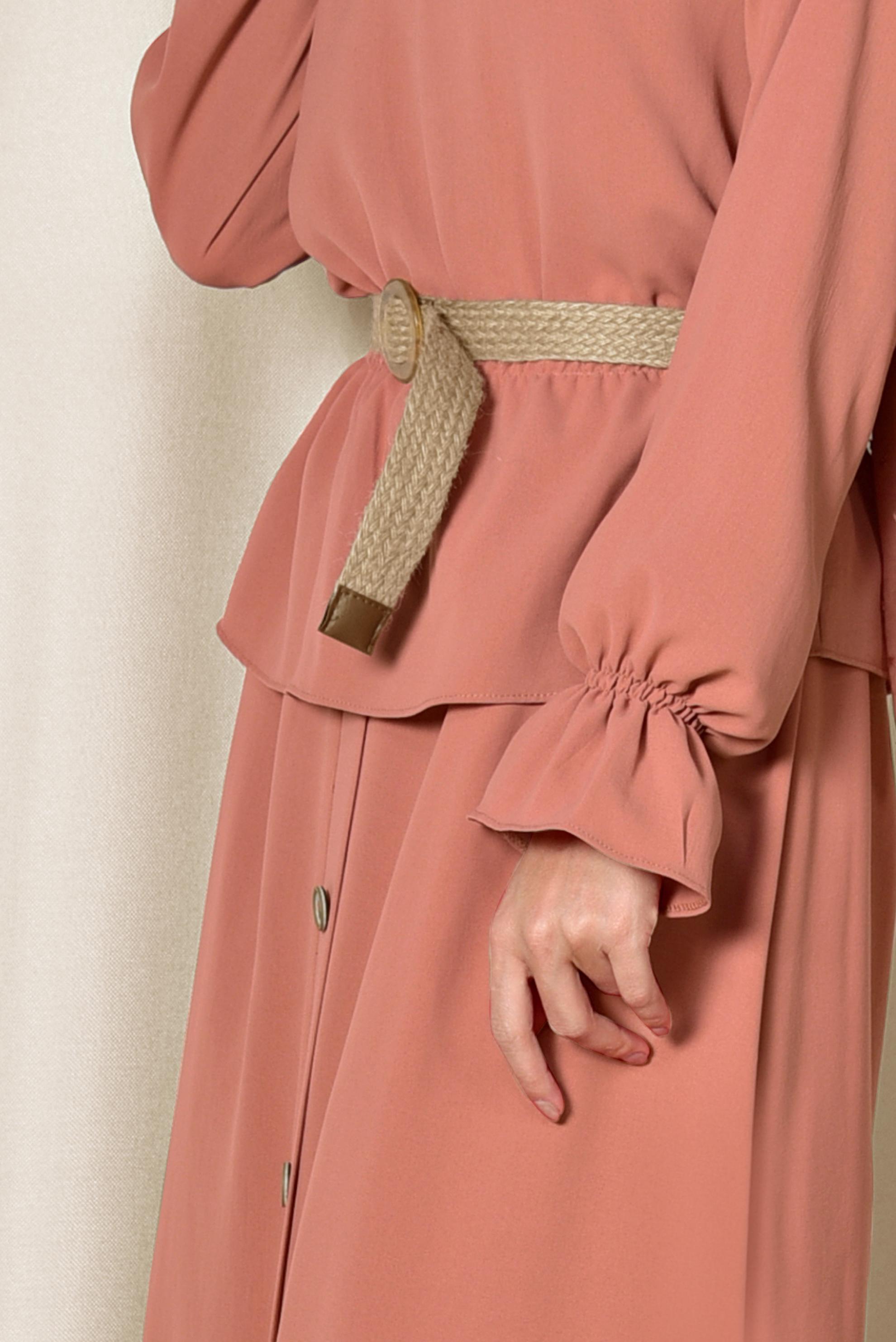 Hijab clothing CORAL ELASTIC WAIST SKIRTED SUIT 4076