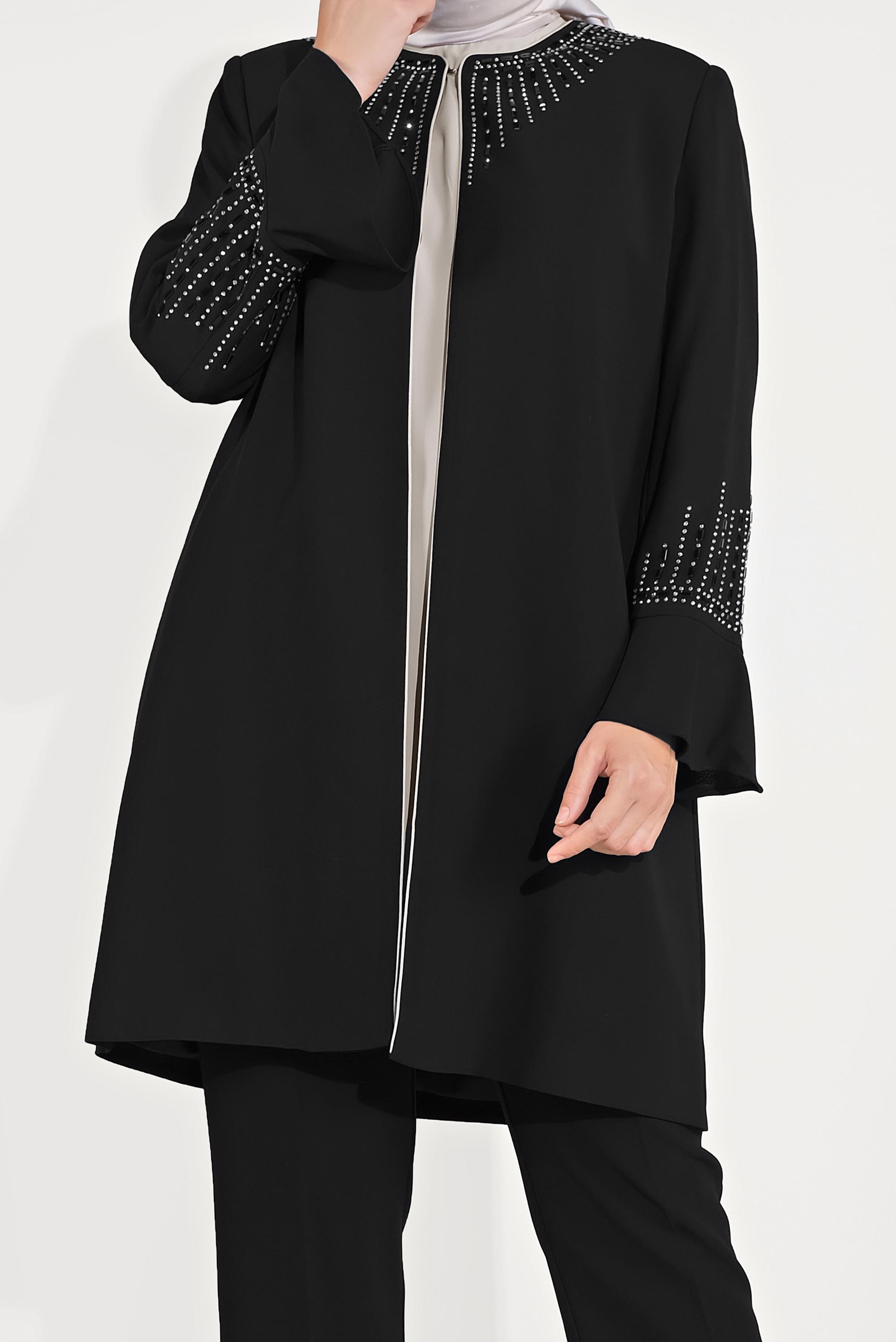 Hijab clothing BLACK EMBELLISHED SUIT 30026