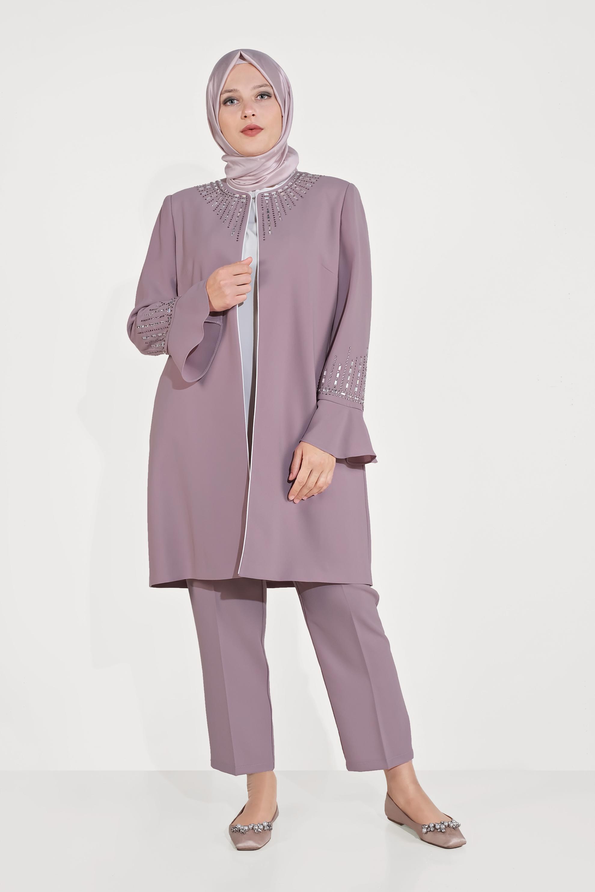 Hijab clothing POWDER EMBELLISHED SUIT 30026