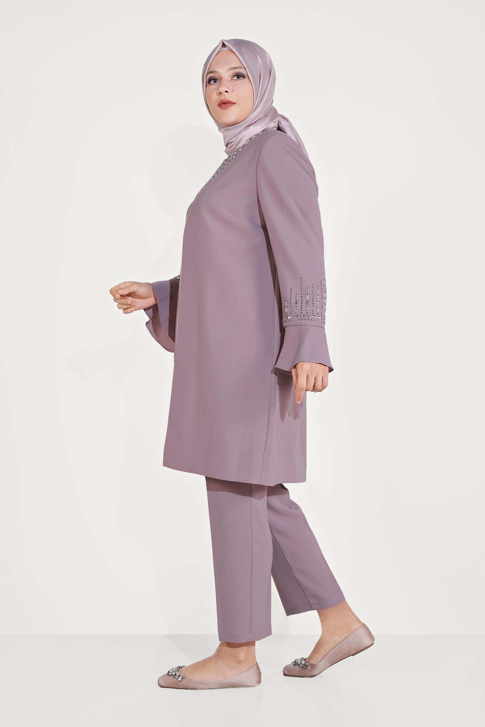 Hijab clothing POWDER EMBELLISHED SUIT 30026