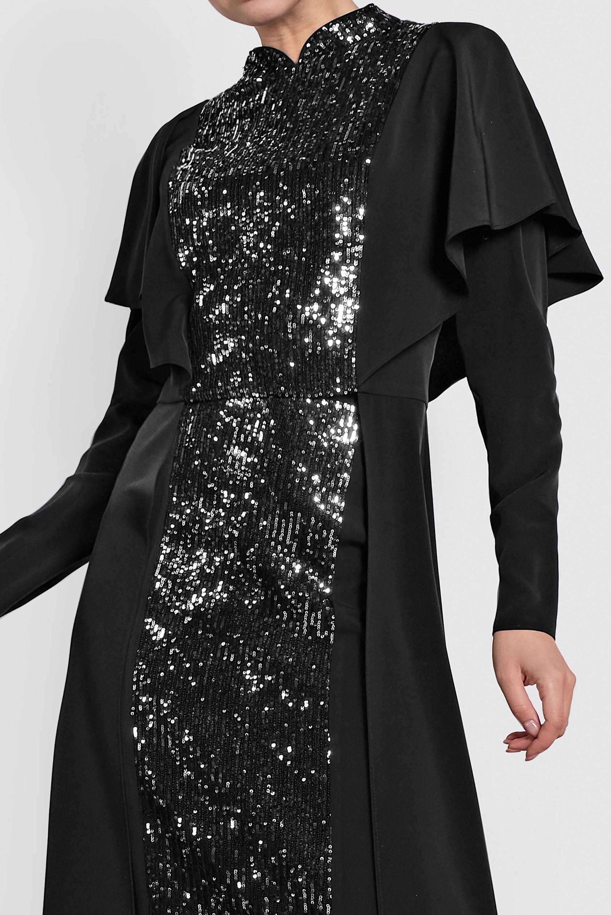 Vêtements hijab NOIR TAILLEUR À COL MAO 3544 