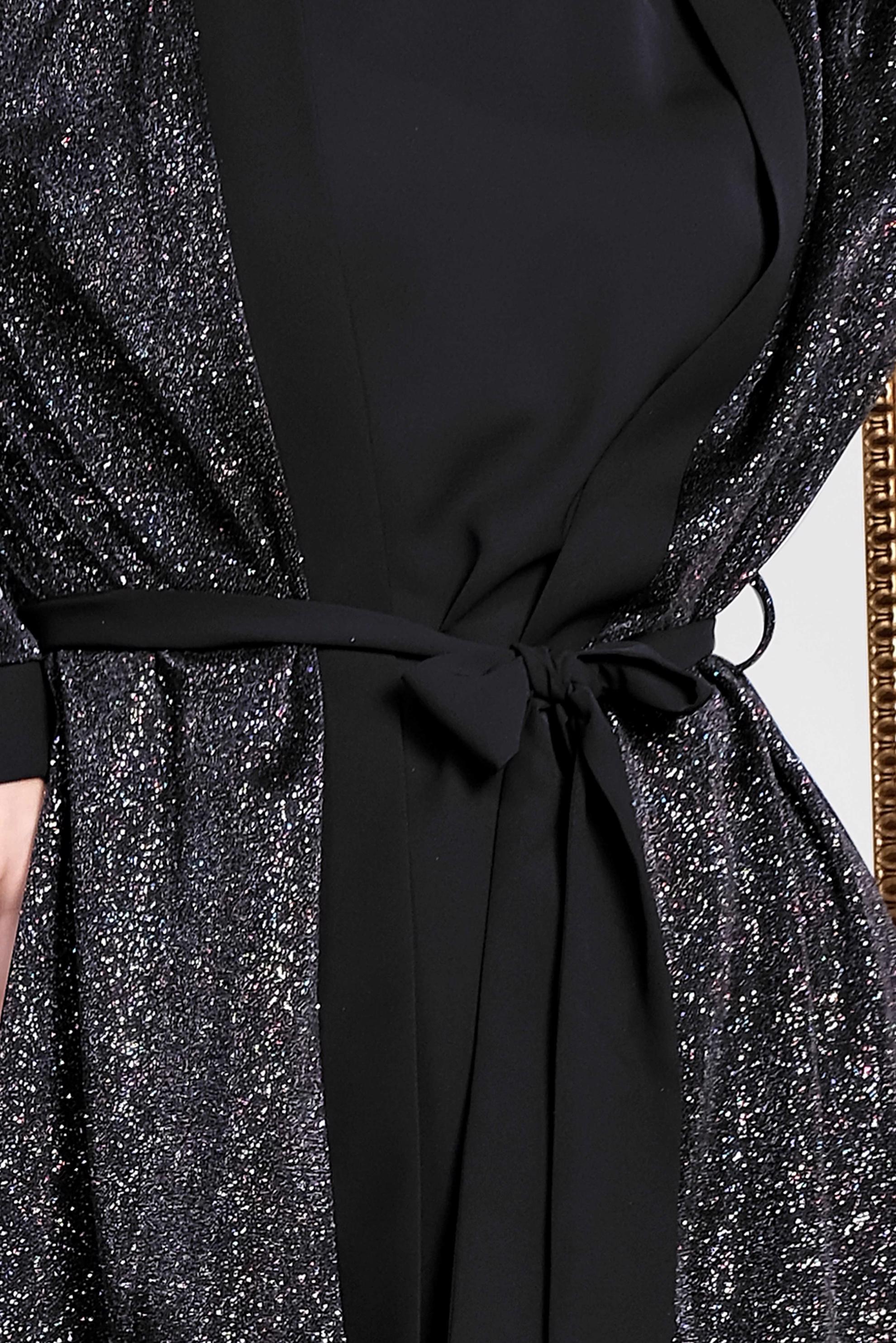 Tesettür giyim SİYAH SİMLİ KUŞAKLI ÜÇLÜ PANT. TAKIM 3560 