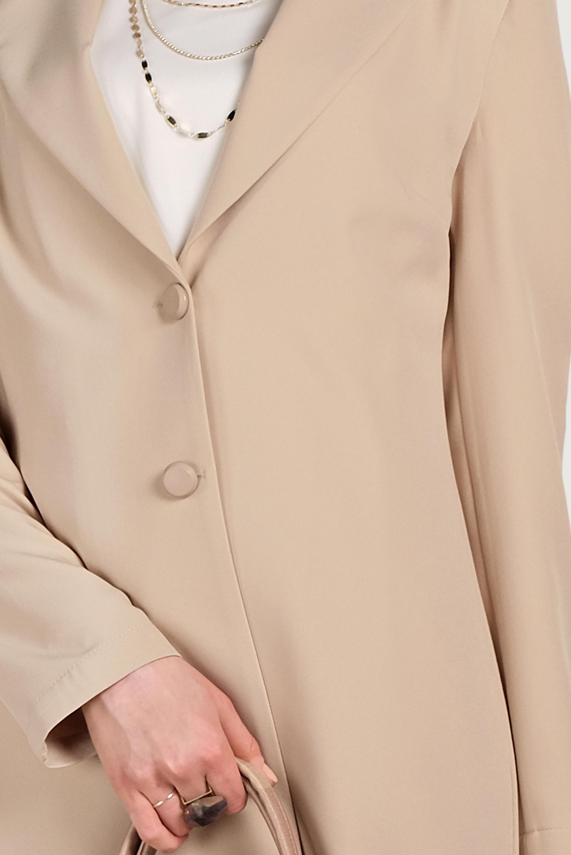 Hijab clothing BEIGE CLASSIC 2-PIECE SUIT WITH PANTS 40531 