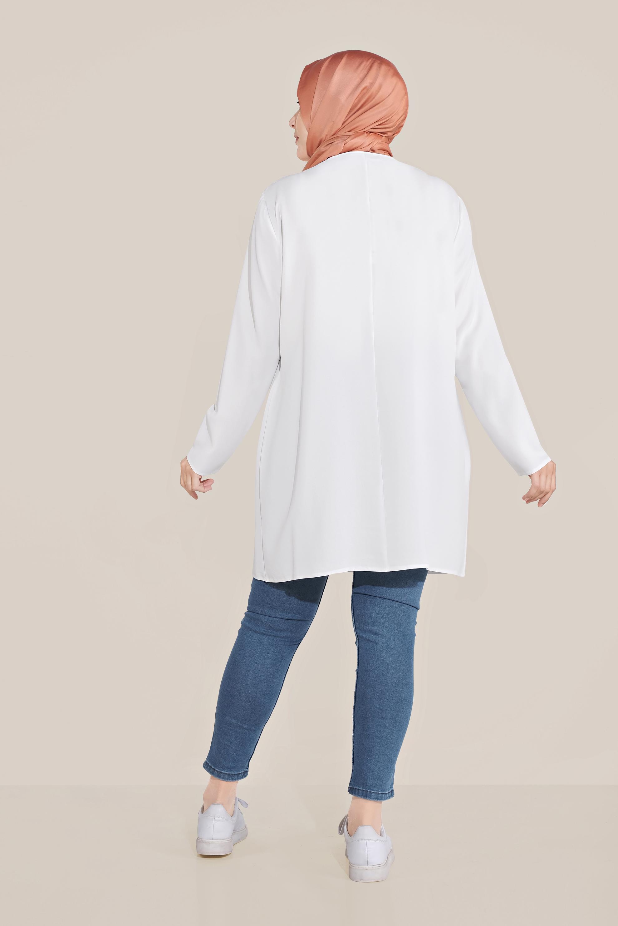 Vêtements hijab BLANC 20040 44251 TUNİK 44/50 TEK42