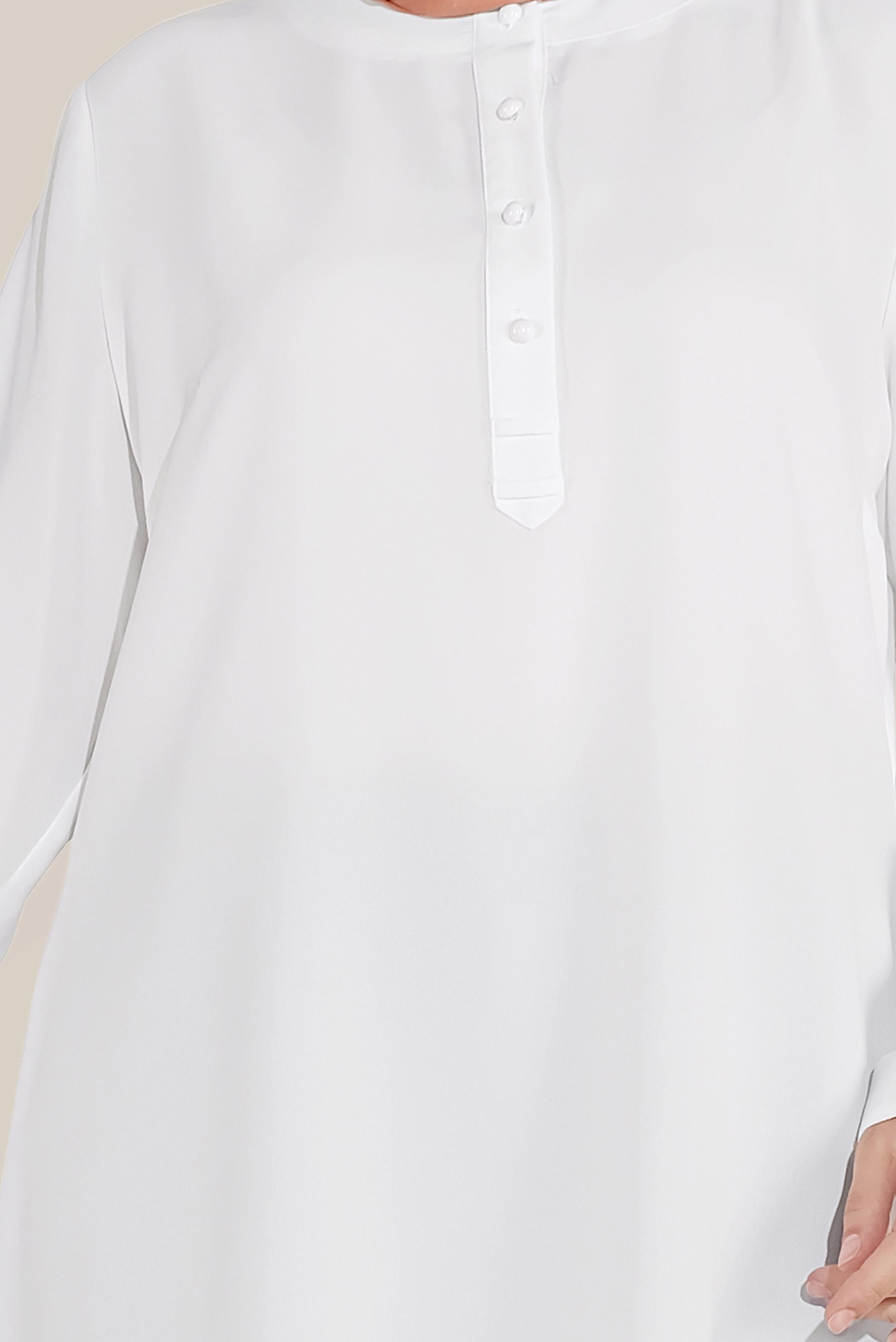 Vêtements hijab BLANC 20040 44251 TUNİK 44/50 TEK42