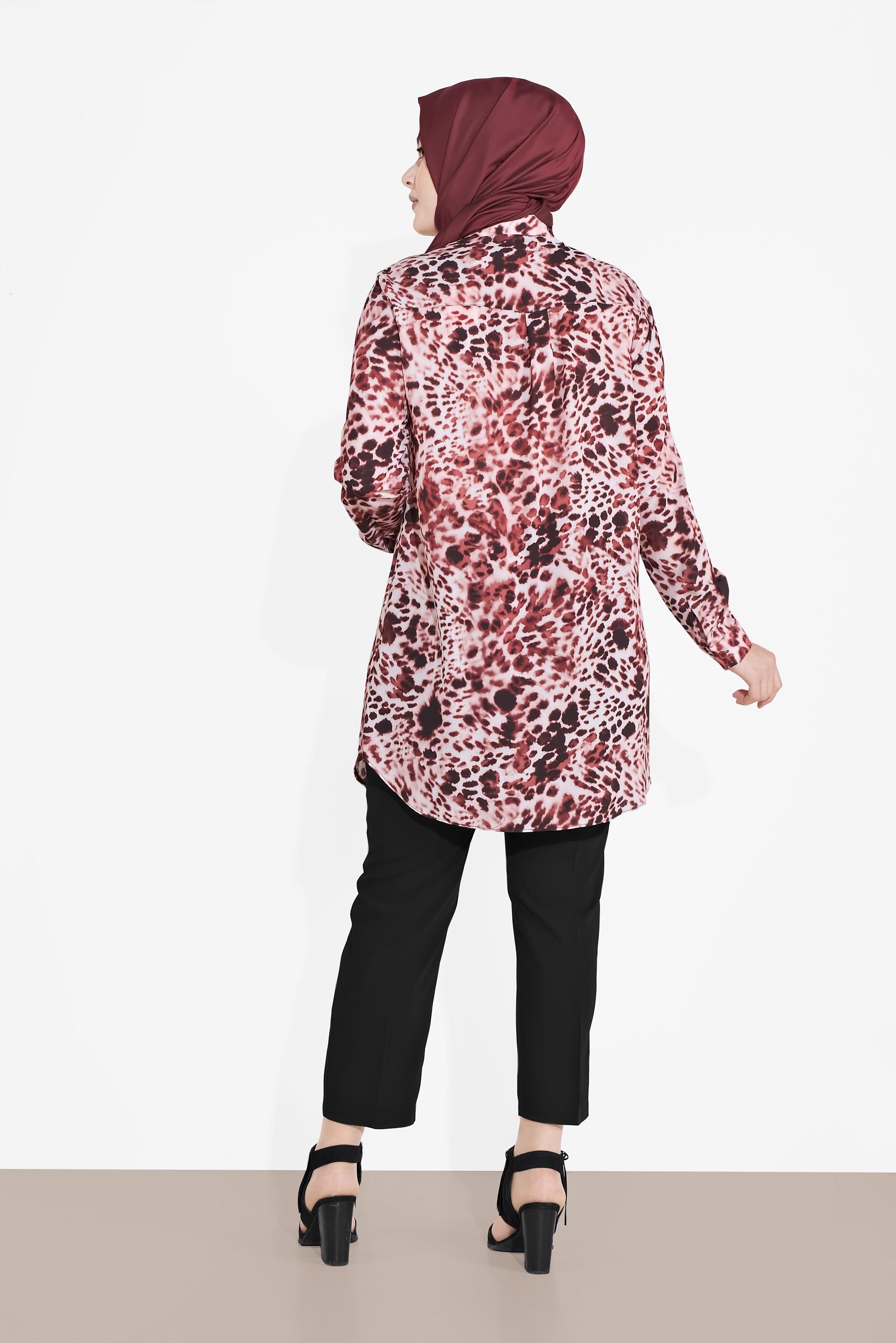 Hijab clothing CLARET RED 2857 KOBE 11419 TUNİK 44/50 TEK46