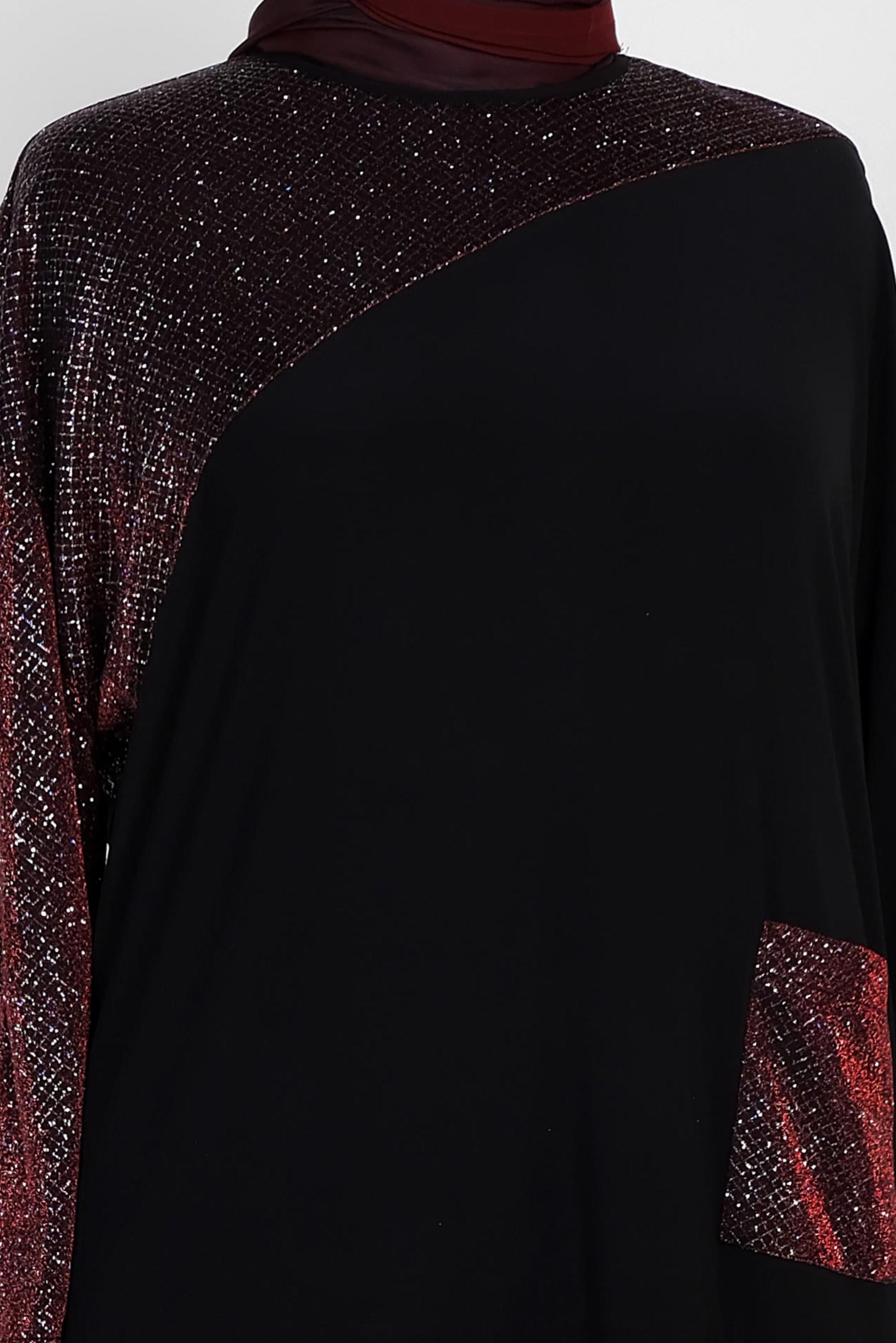 Tesettür giyim SİYAH SİMLİ TUNİK 2881