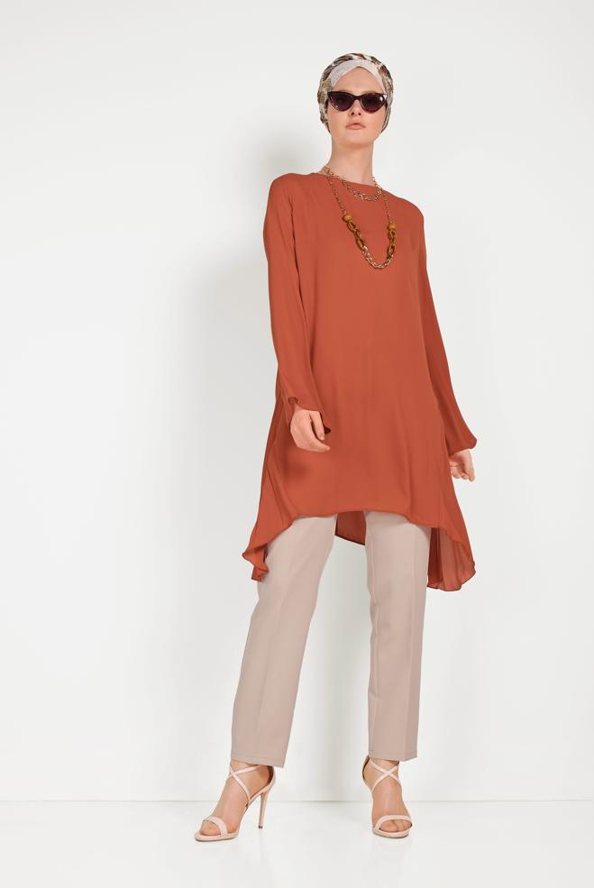 Tesettür giyim  şifon plise şıklığı - ALVİNA