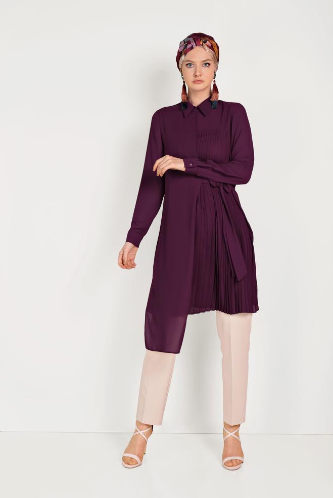 Tesettür giyim  Asimetrik duruşlar - ALVİNA