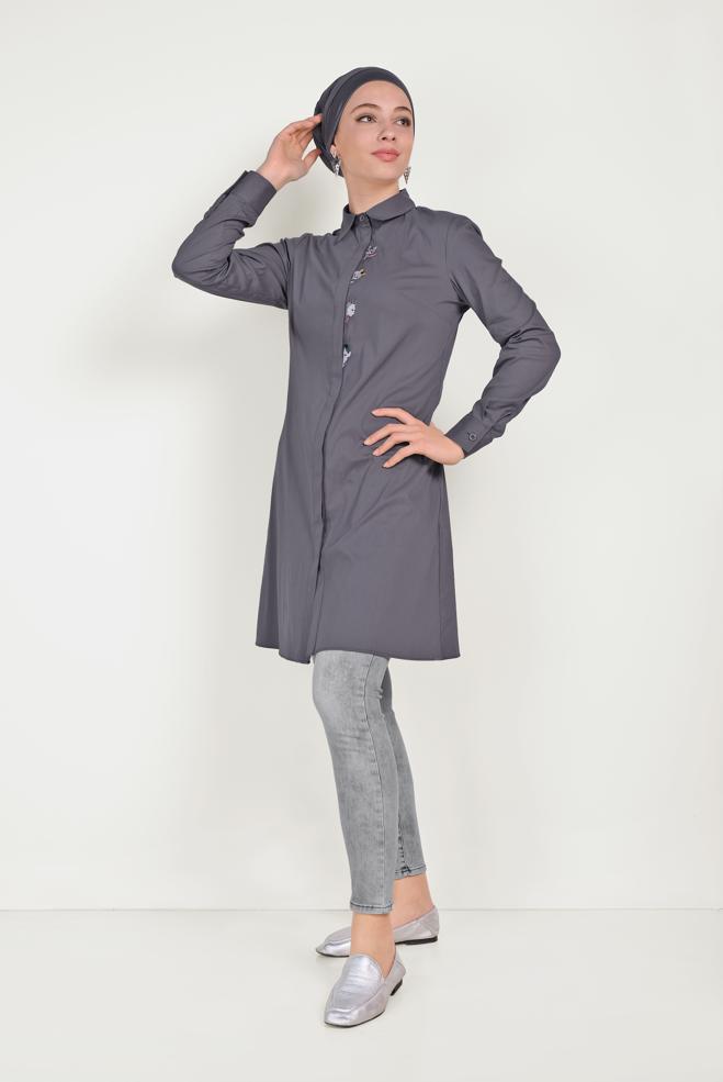 Tesettür giyim  füme havası - ALVİNA