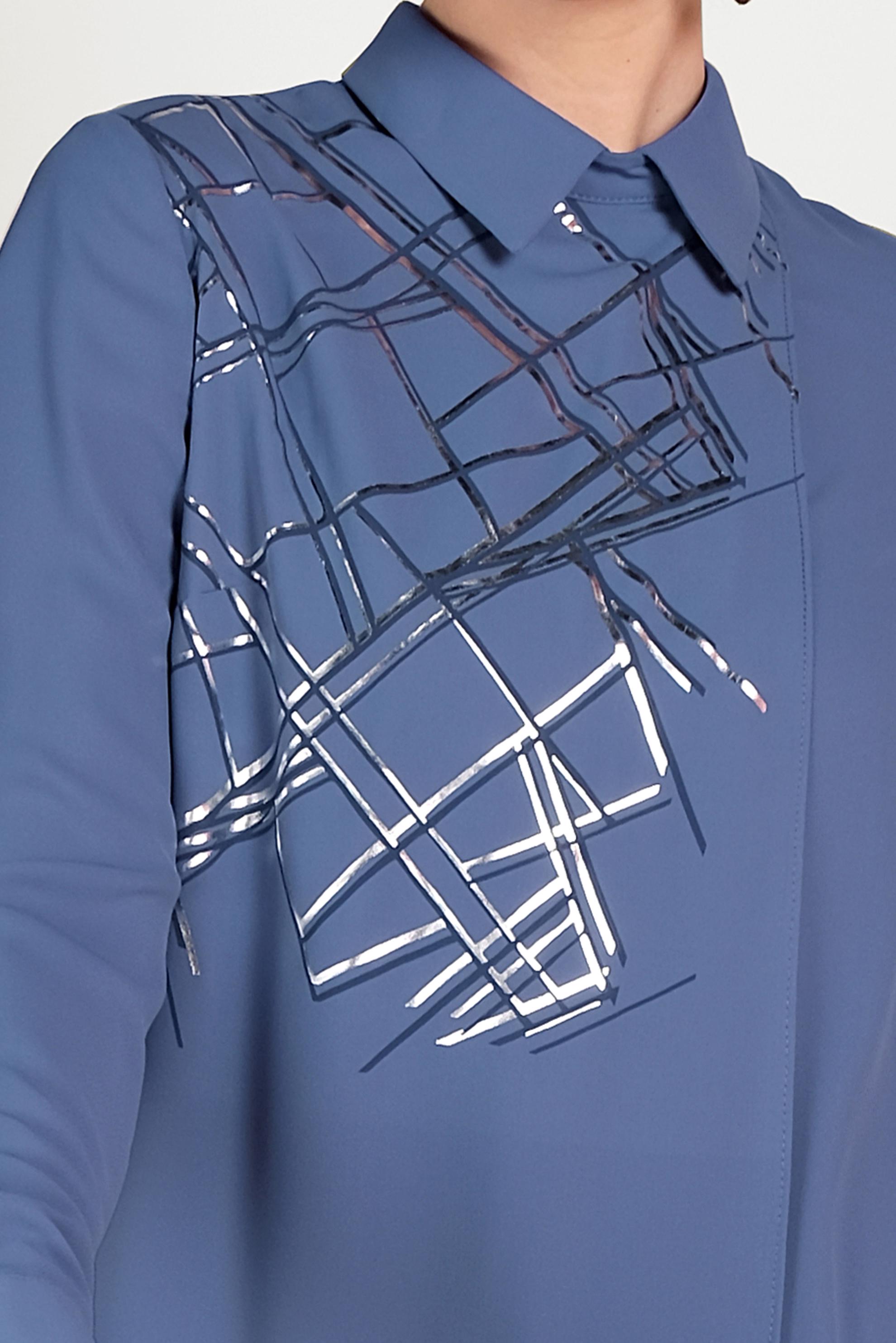 Tesettür giyim LACİVERT YALDIZ DETAYLI TUNİK 40469