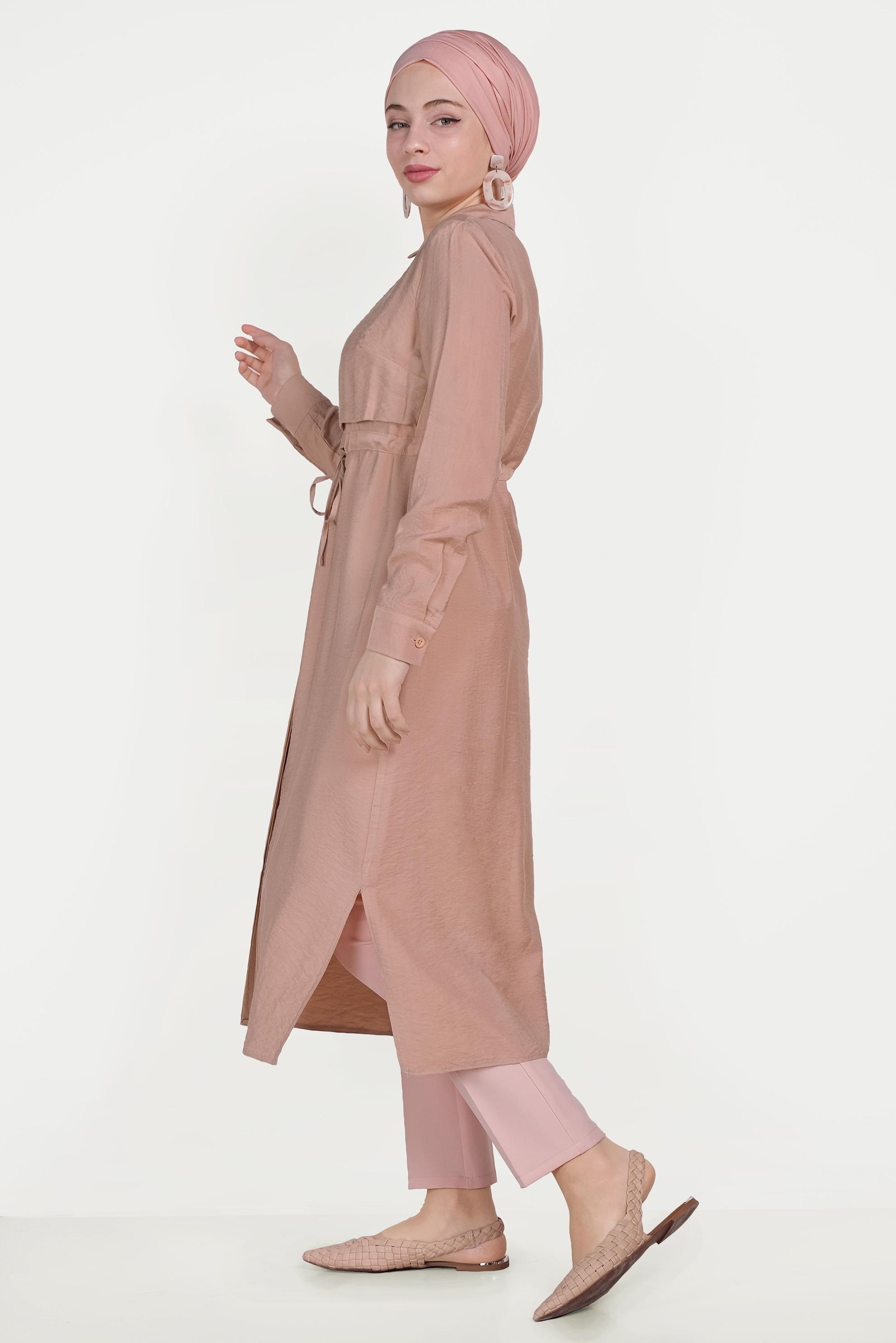 Hijab clothing POWDER SMOCKING TUNIC 40472 