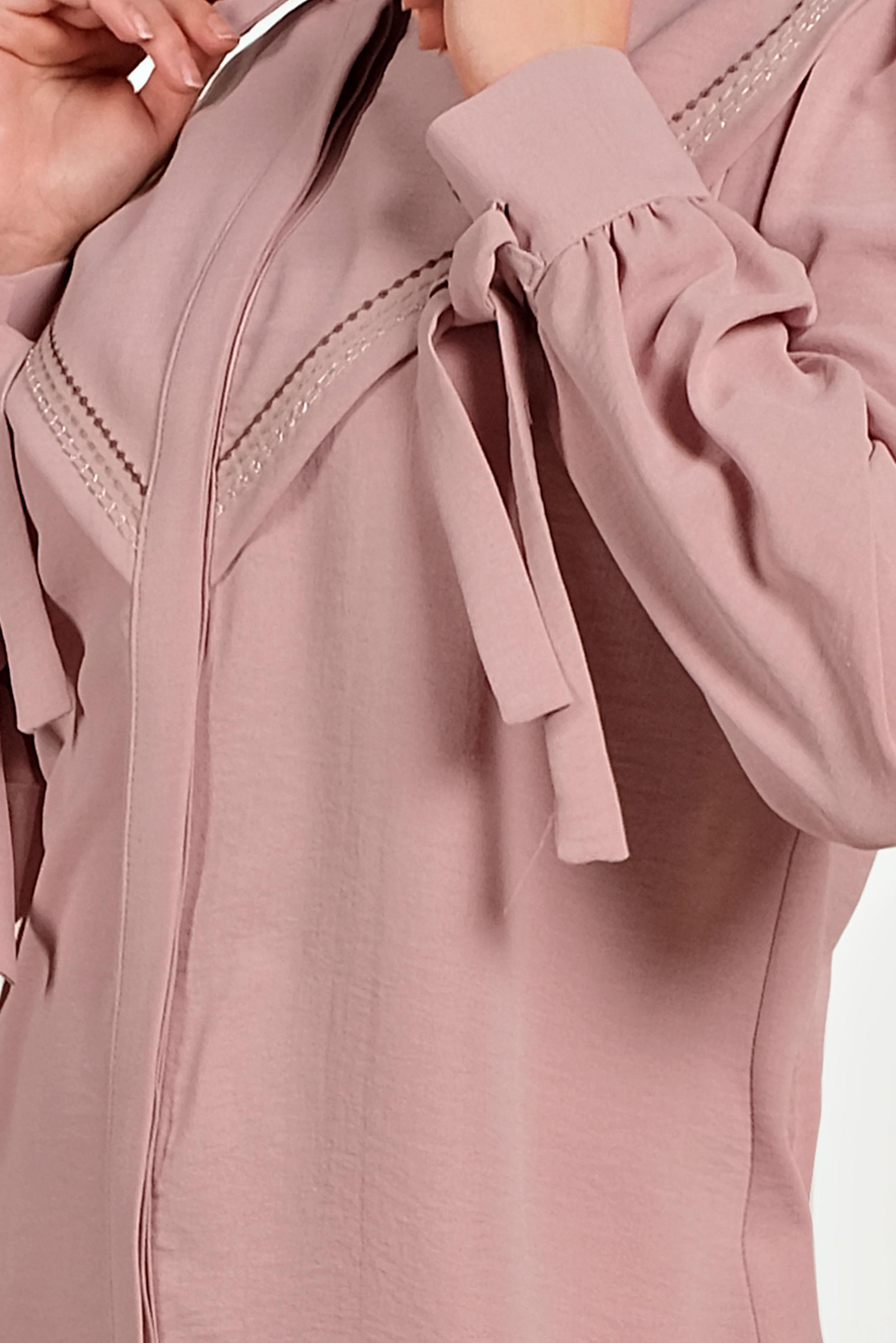 Tesettür giyim PUDRA NAKIŞ İŞLEMELİ TUNİK 40473