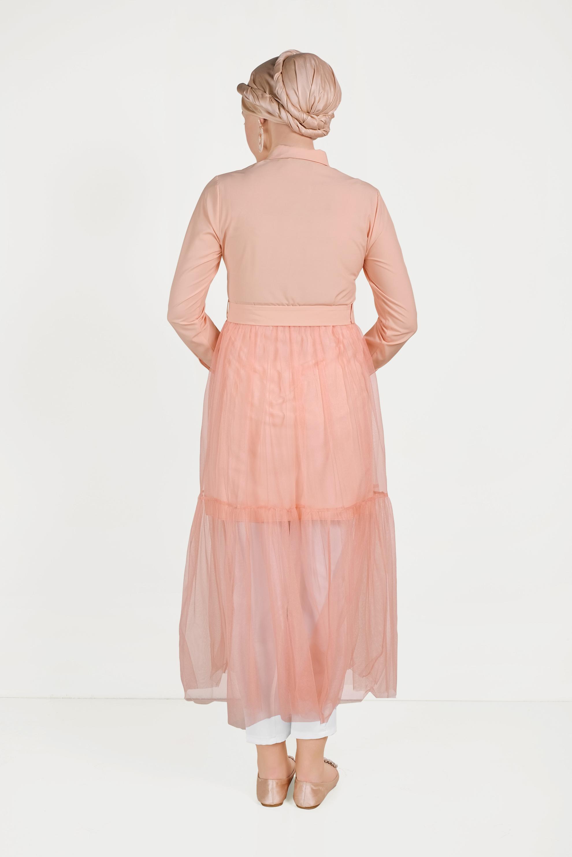 Hijab clothing POWDER TULLE TUNIC 40491 